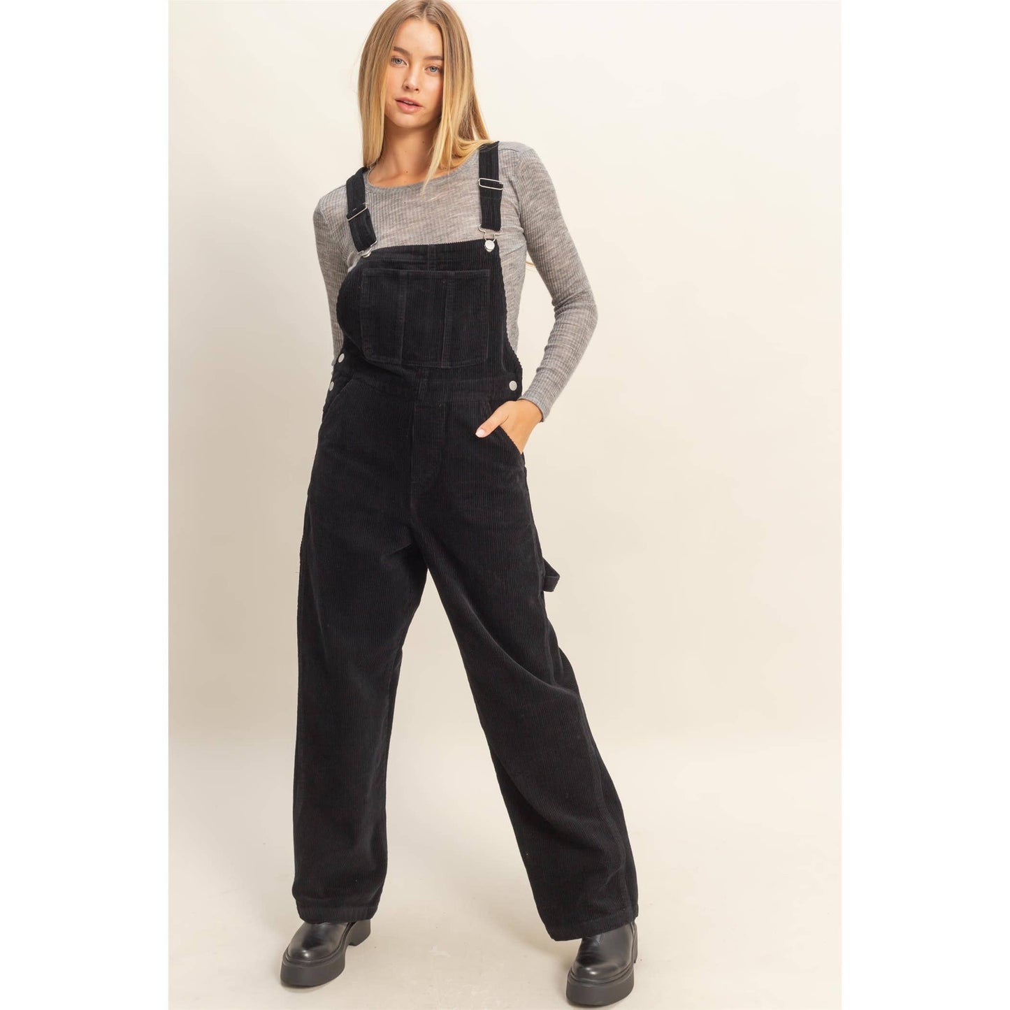 Mineral Washed Corduroy Overall