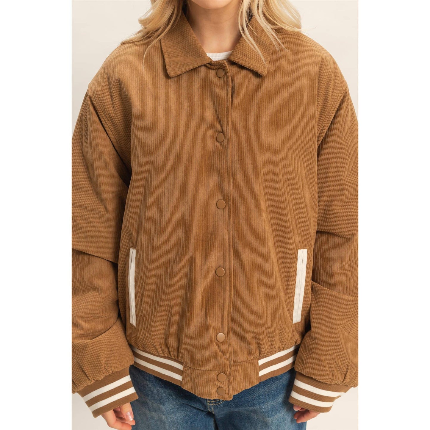 Corduroy Varsity Jacket