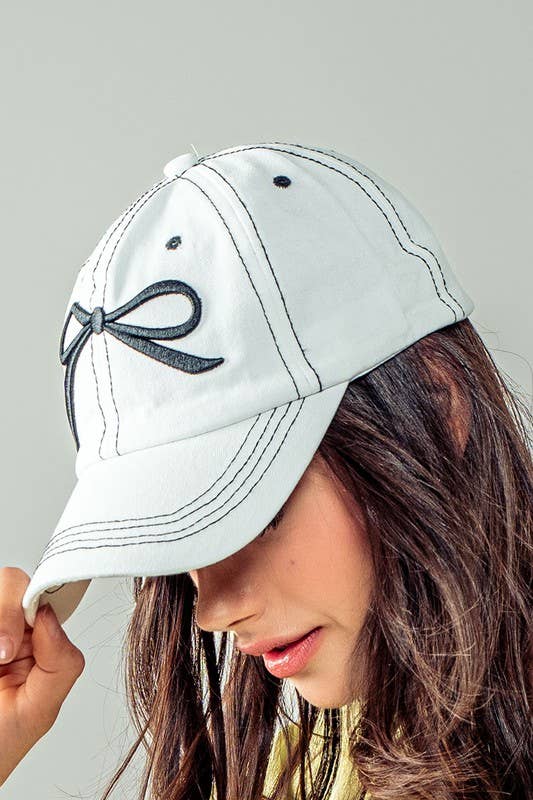 Bow Baseball Cap
