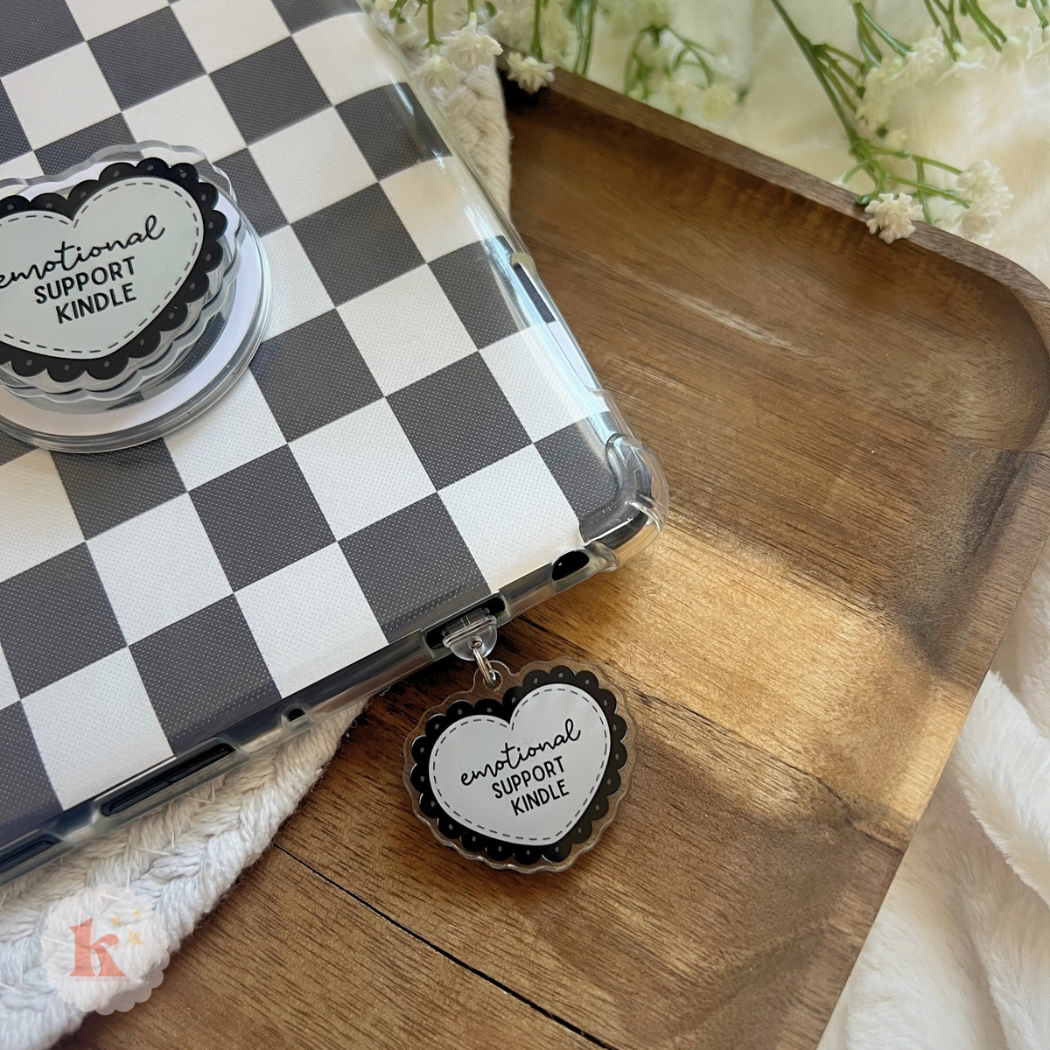 Emotional support Kindle Charm, USB Charm, bookish merch