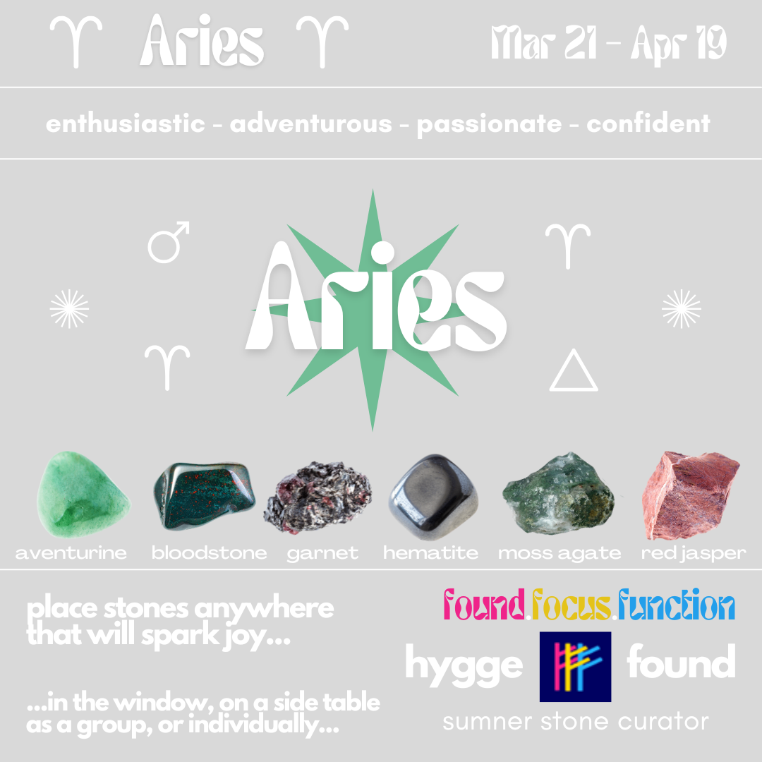 Aries Stone Set of 6 - hygge found