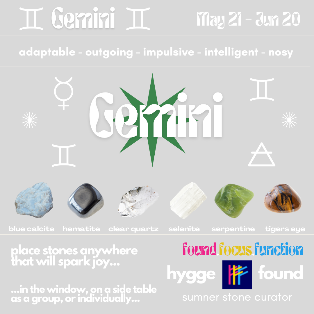 Gemini Stone Set of 6 - hygge found