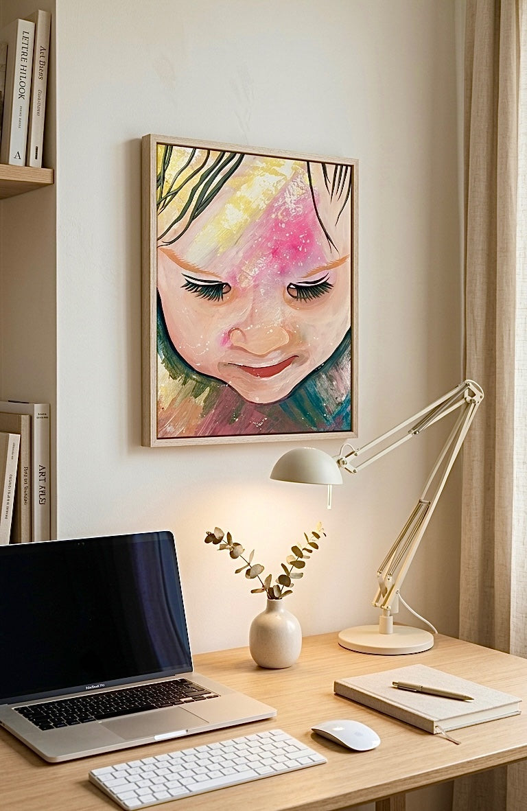 Peace Child, original acrylic on canvas 16 x 24