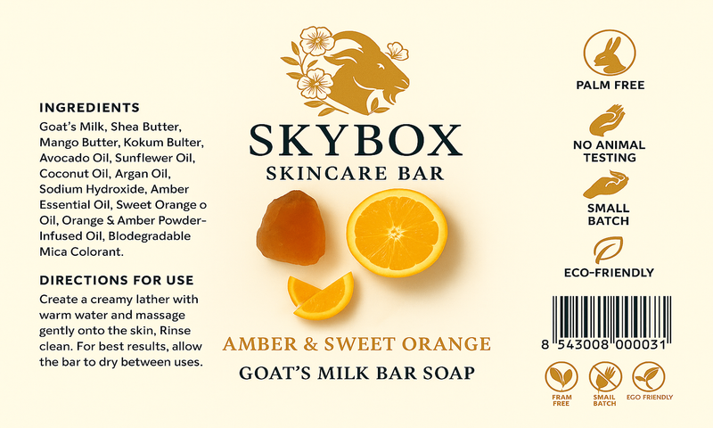 Amber & Sweet Orange Bar Soap