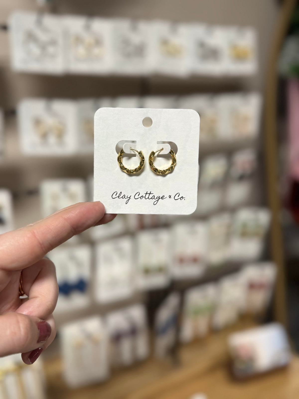 Clay Cottage & Co. Gold/Silver Huggies