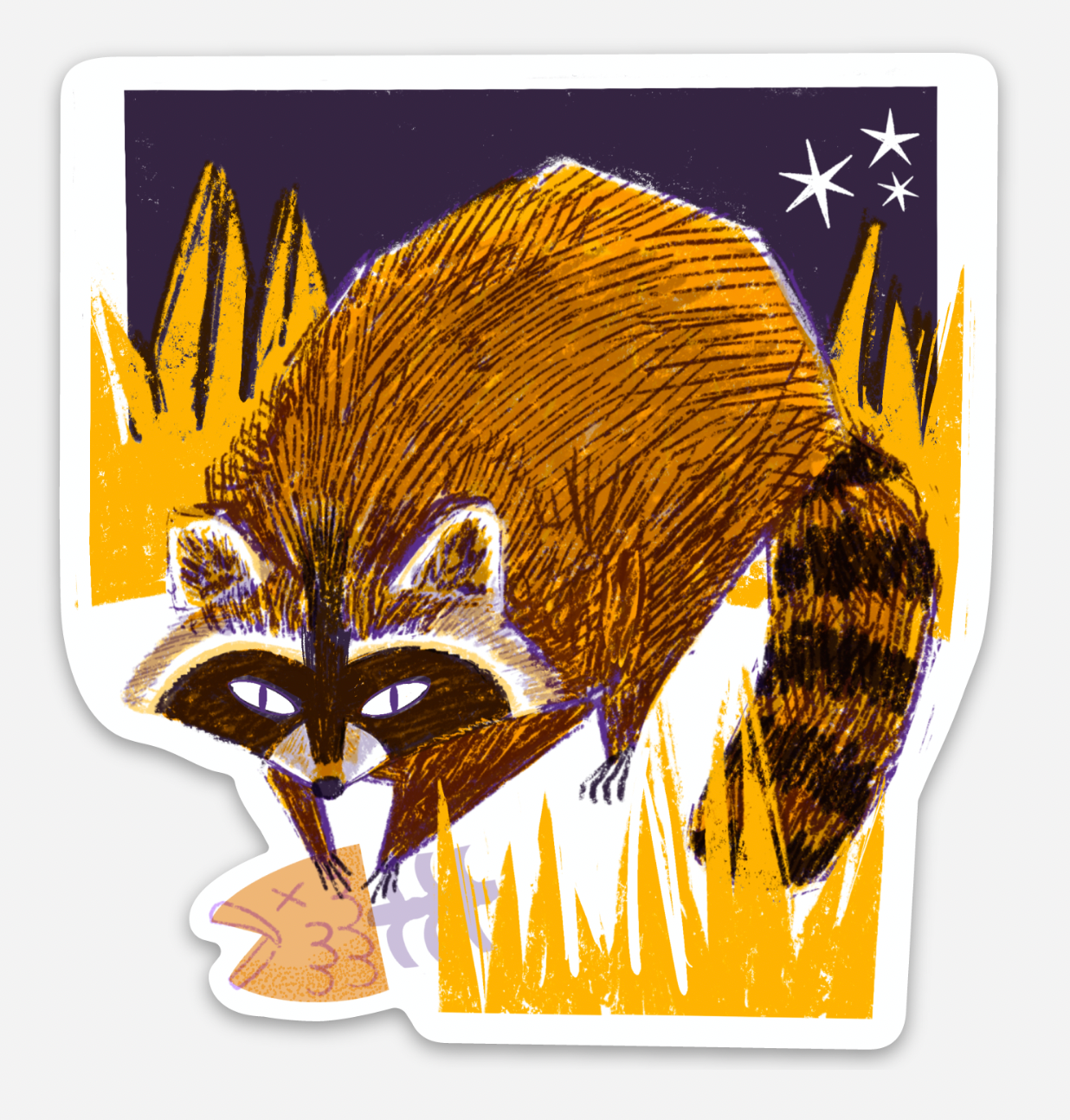 Backyard Buddy Raccoon Sticker