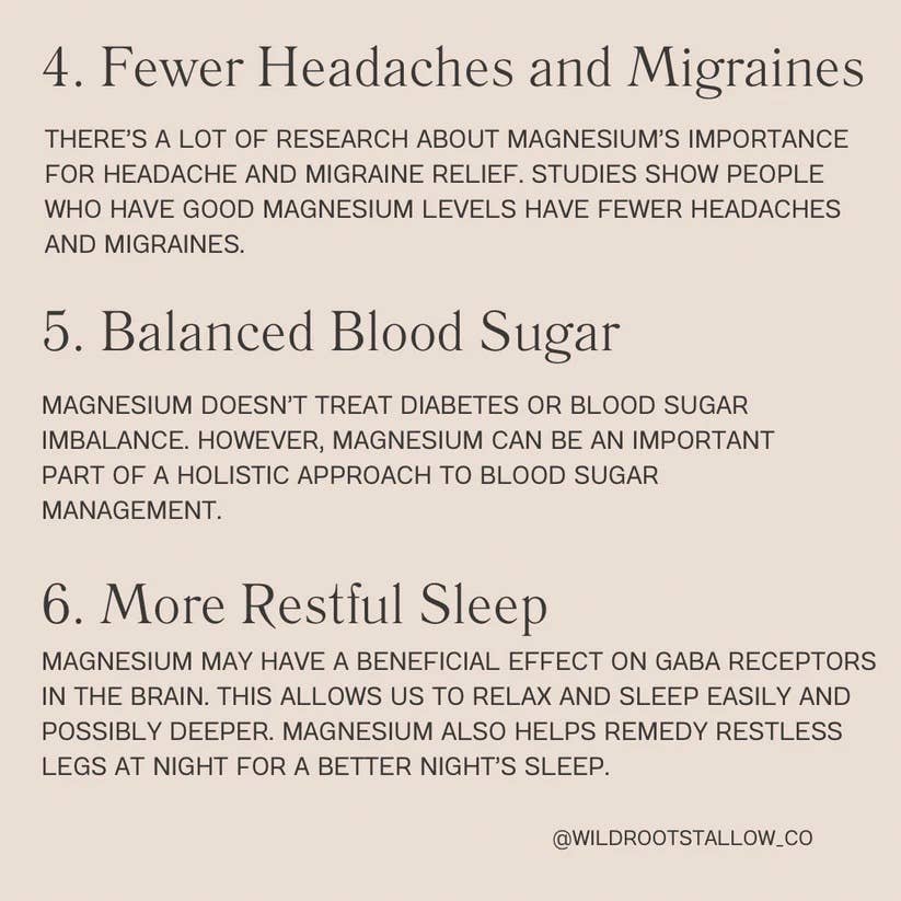 Tallow Magnesium Cream | Sore Muscle + Sleep Aid