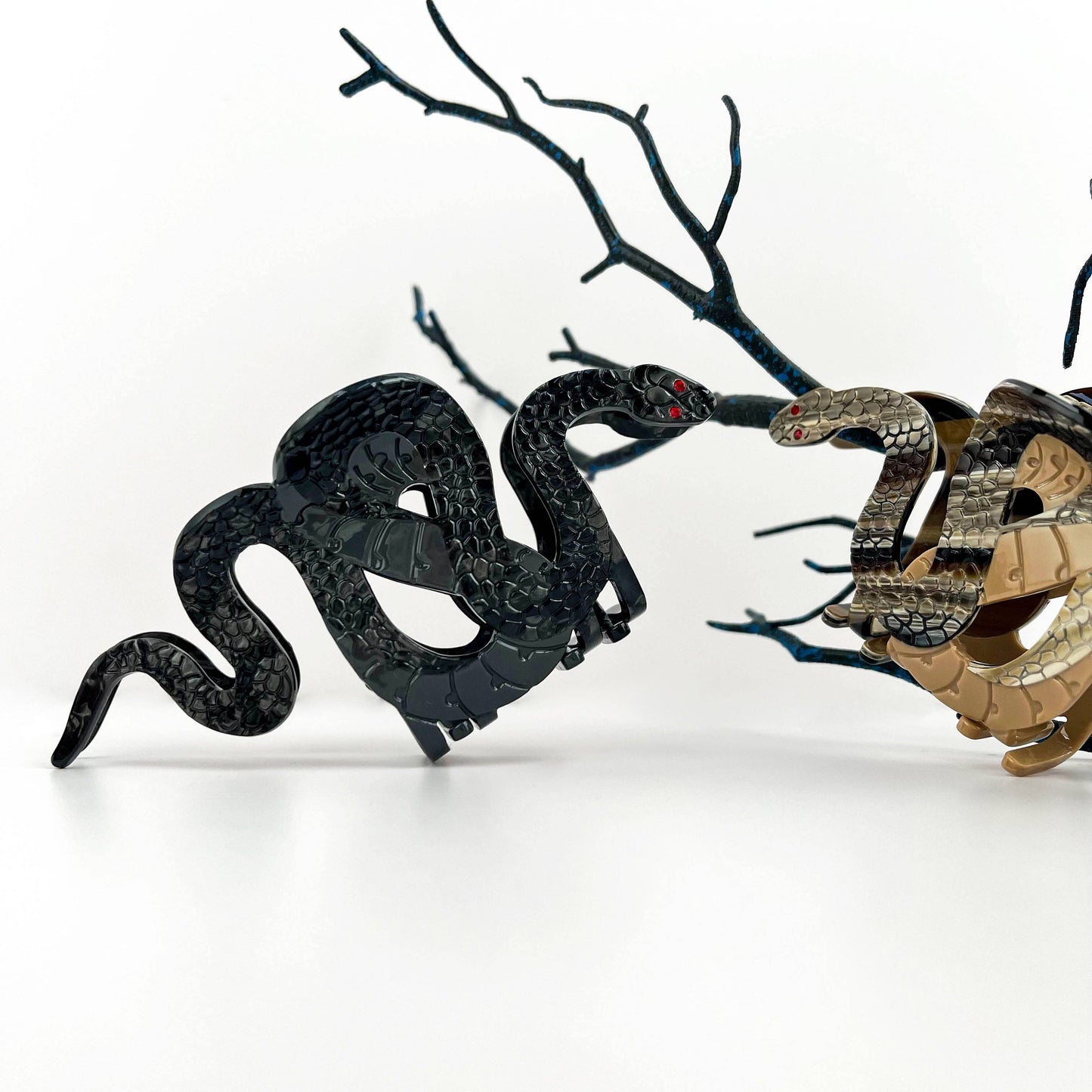 Two-color Snake Hair Clip, Acetate Animal Claw Clip