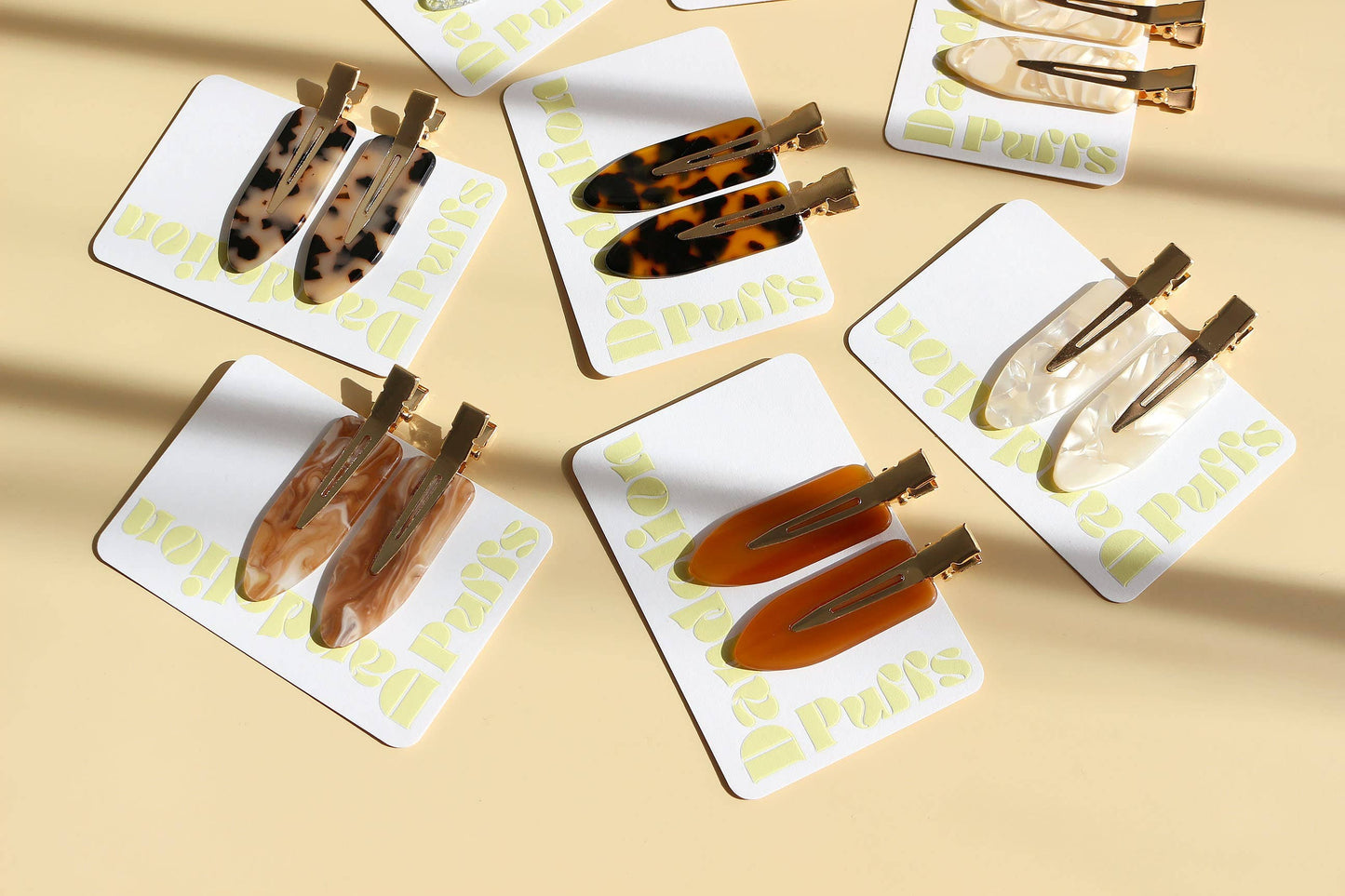 No Crease Makeup Styling Hair Clips Set of 2