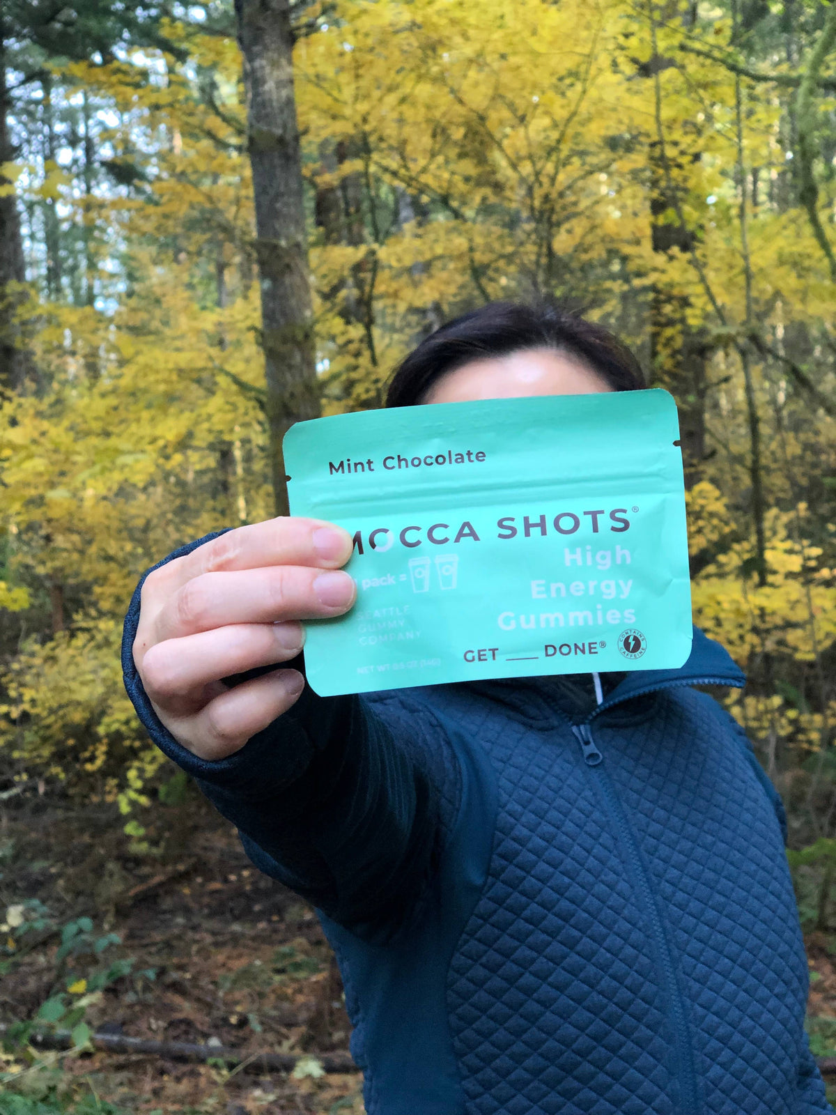 Mocca Shots Mint Chocolate Caffeine Gummy | 2-pack