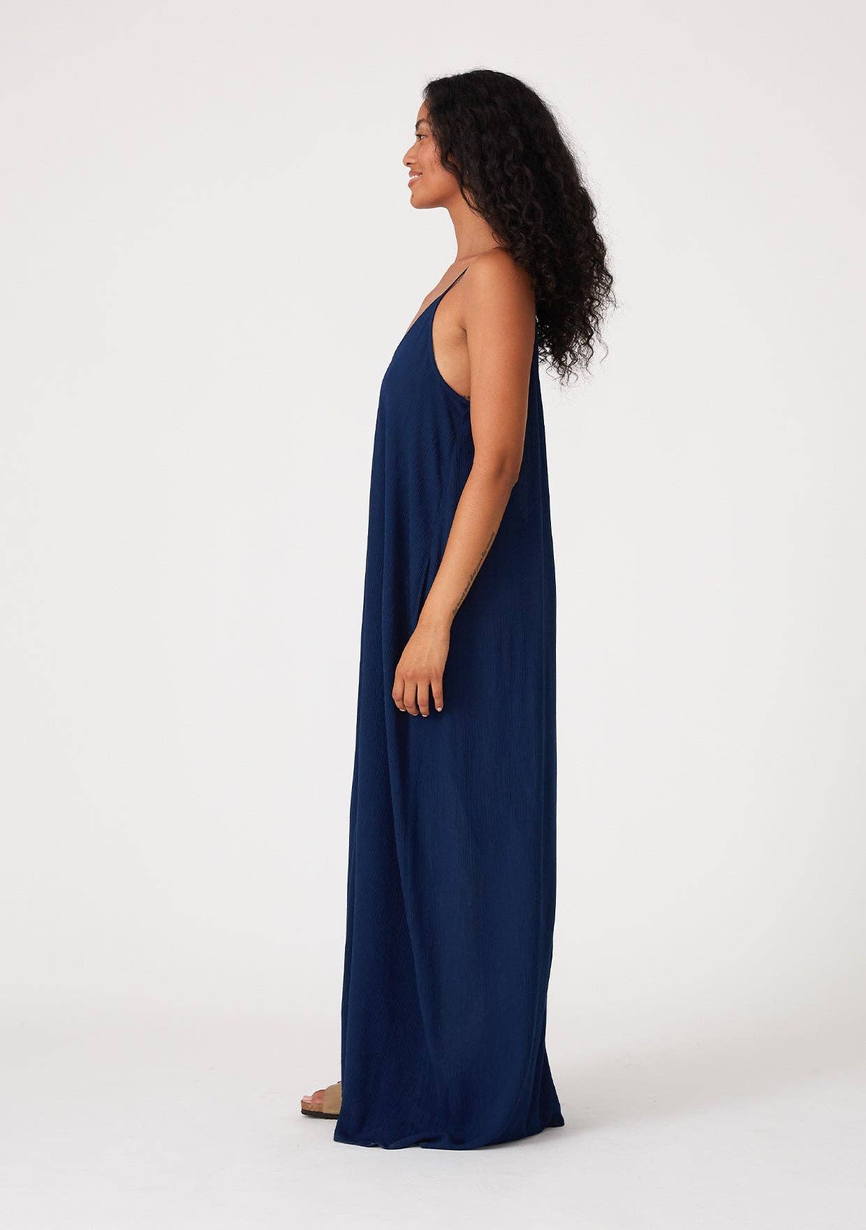 The Original V-Neck Cocoon Maxi Dress with Pockets
