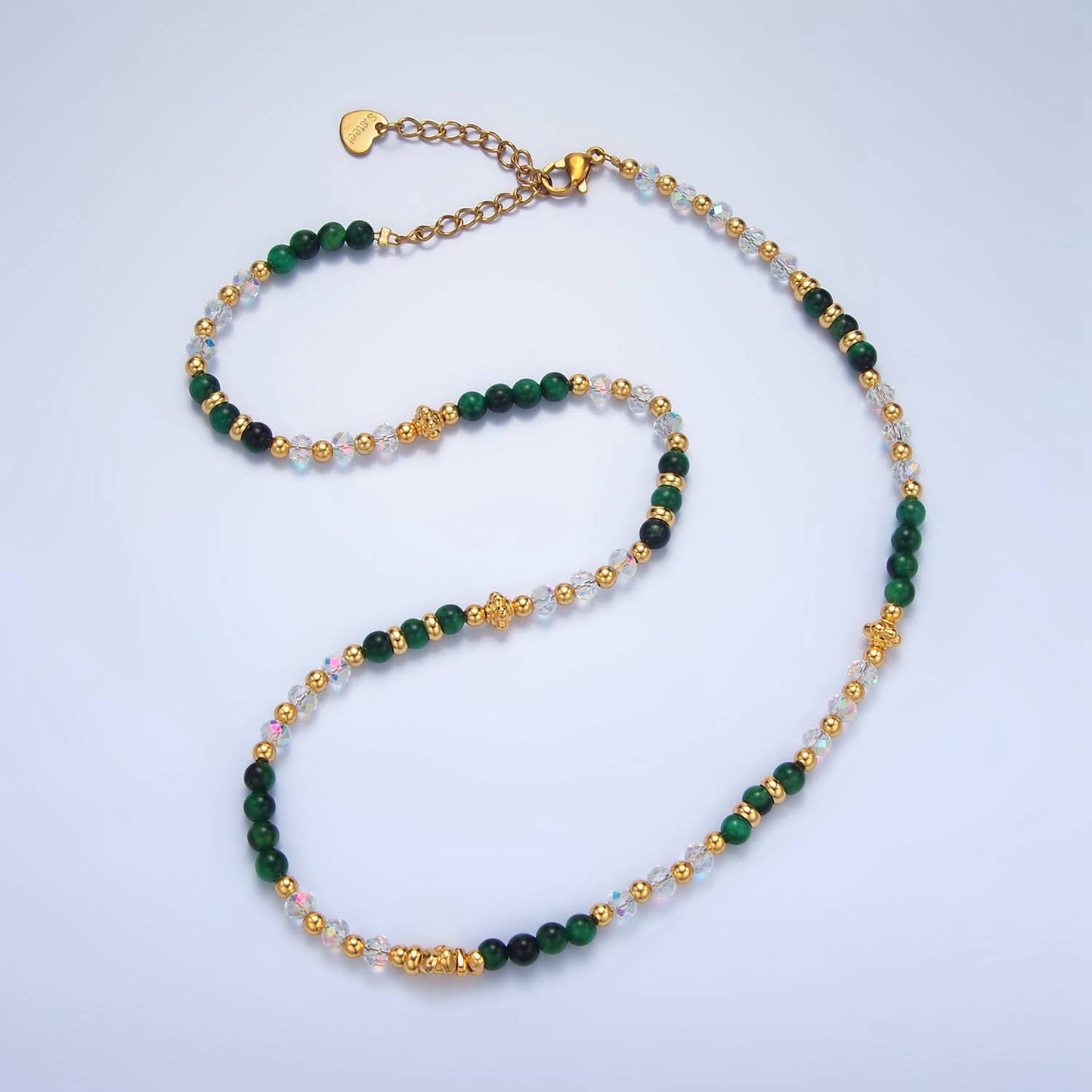 24K Gold Filled Gemstone Beaded Necklace | WA-2651 - WA-2654