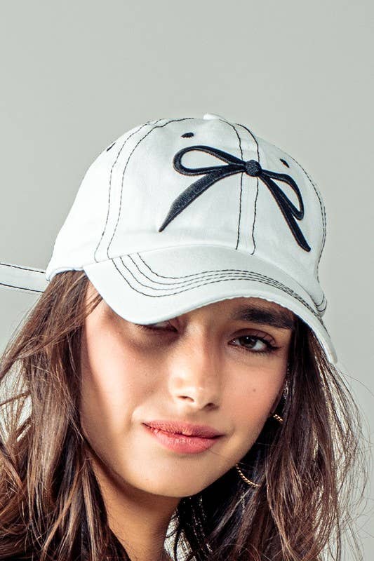 Bow Baseball Cap
