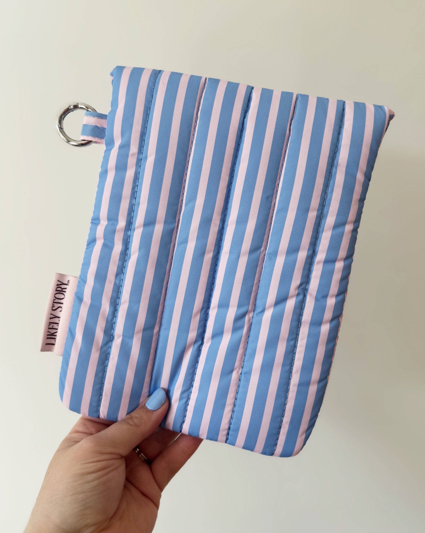 Cotton Candy Stripes E-Reader Puffer Sleeve