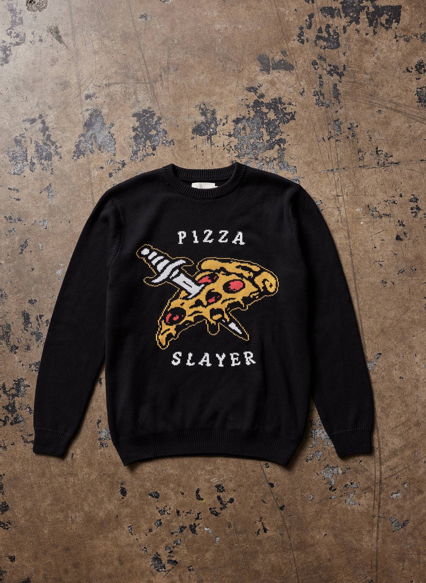 Pizza Slayer Knit Sweater
