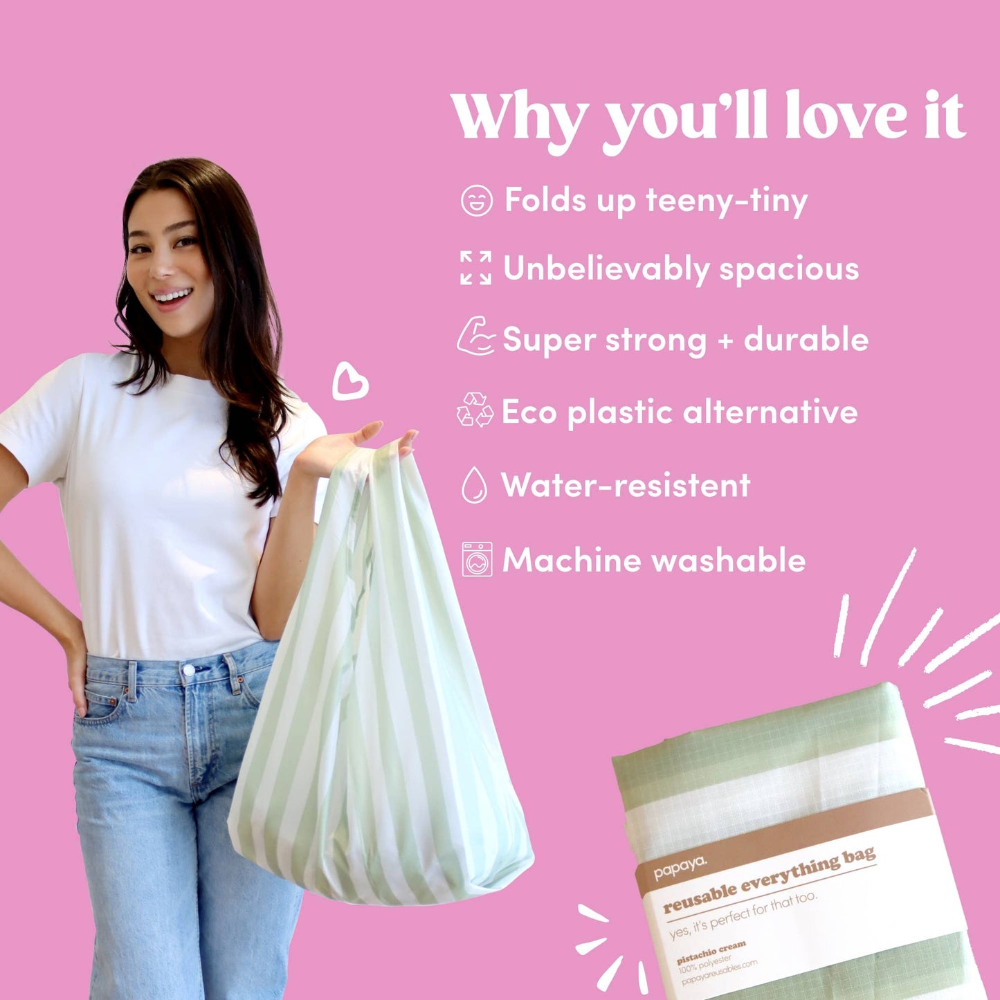Pistachio Cream - Reusable Everything Bag