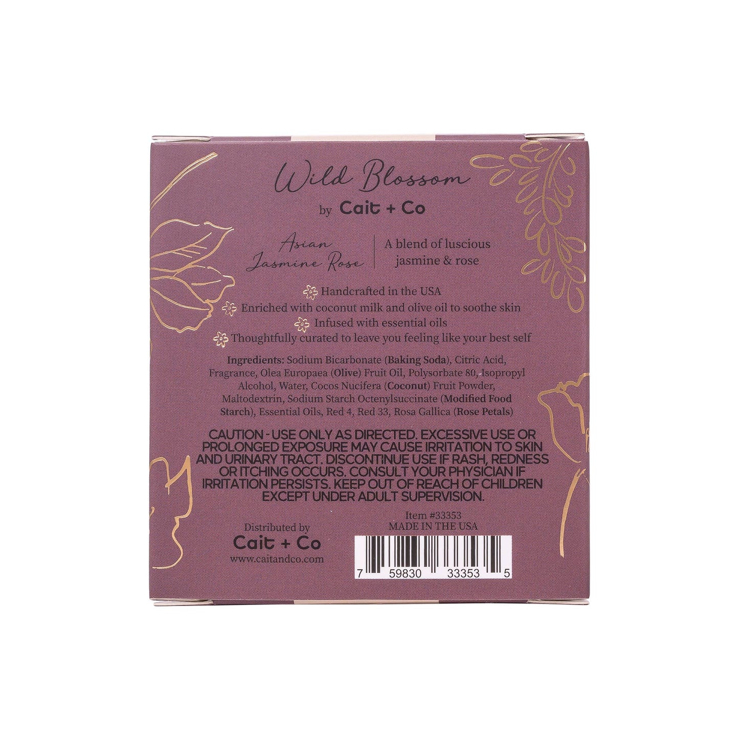 Wild Blossom Soothing Bath Bomb - Jasmine Rose