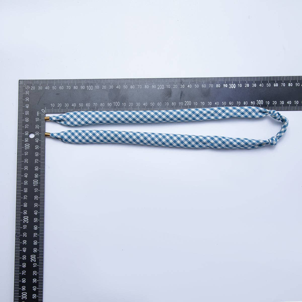 Stainless Steel Red, Black, Brown, Blue Knotted Mini Gingham Bandana Scarf Necklace | WA-1253 ~ WA-1375