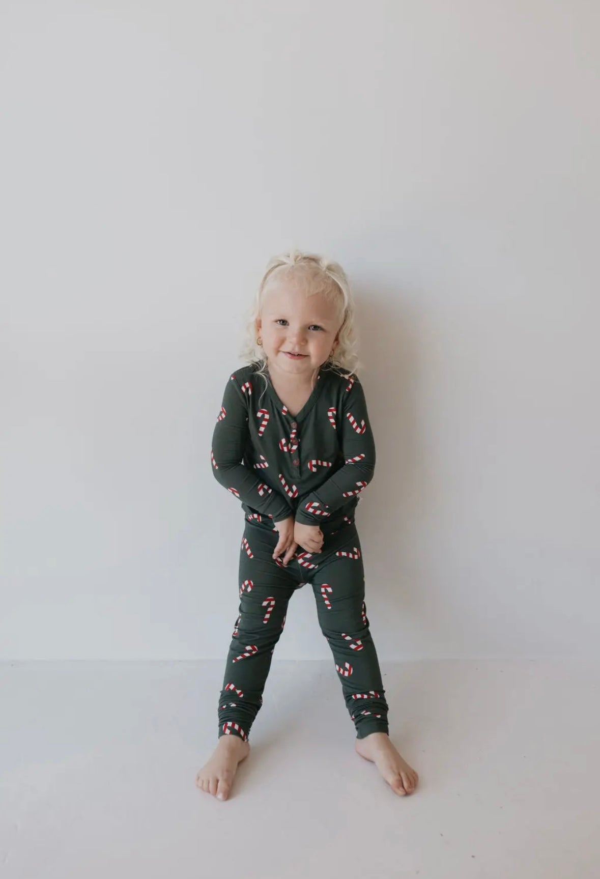 Candy Cane Toddler 2 Piece PJS