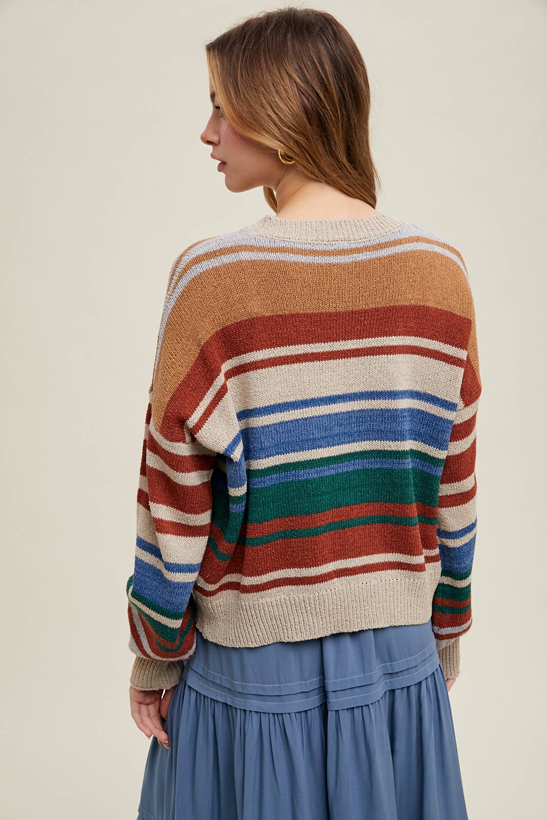 COLORBLOCK STRIPED SWEATER / WL25-11144