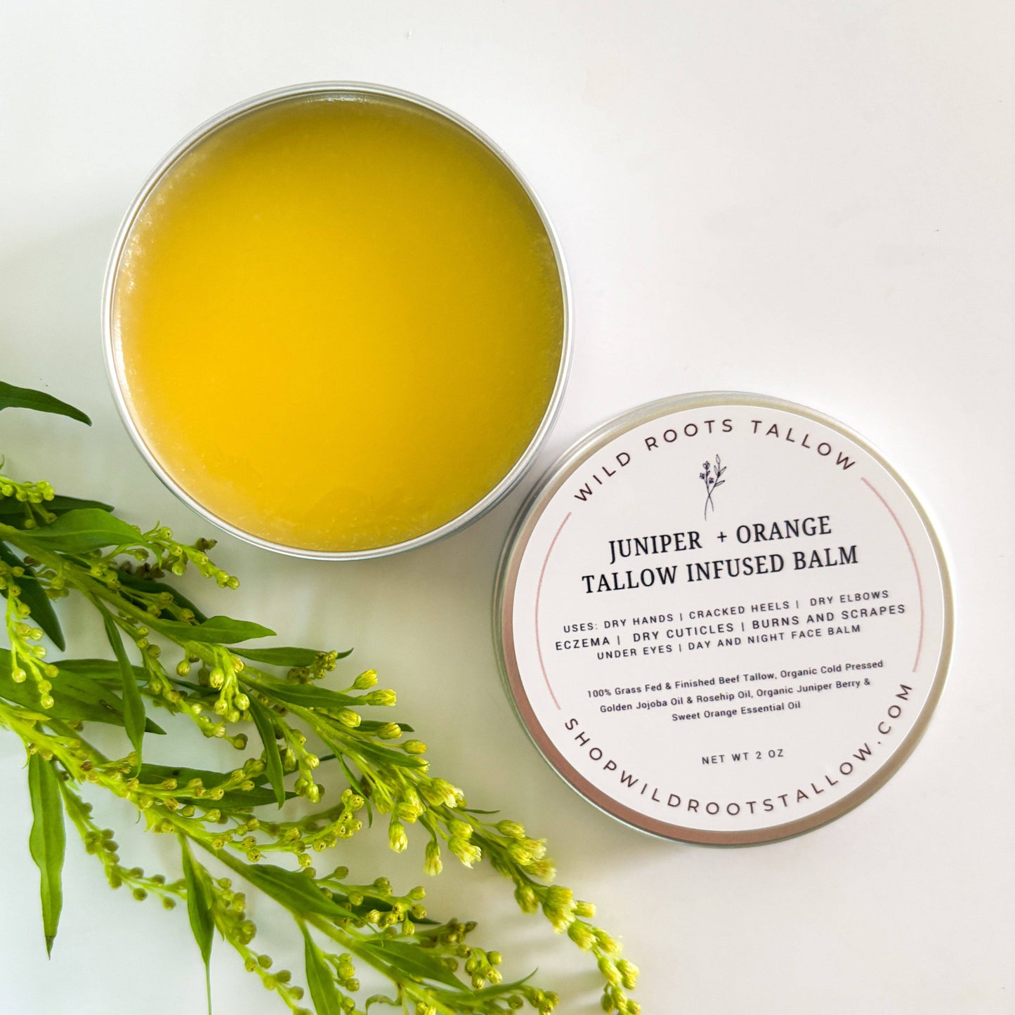 Juniper + Orange Hand & Body Tallow Balm | Deeply Nourishing