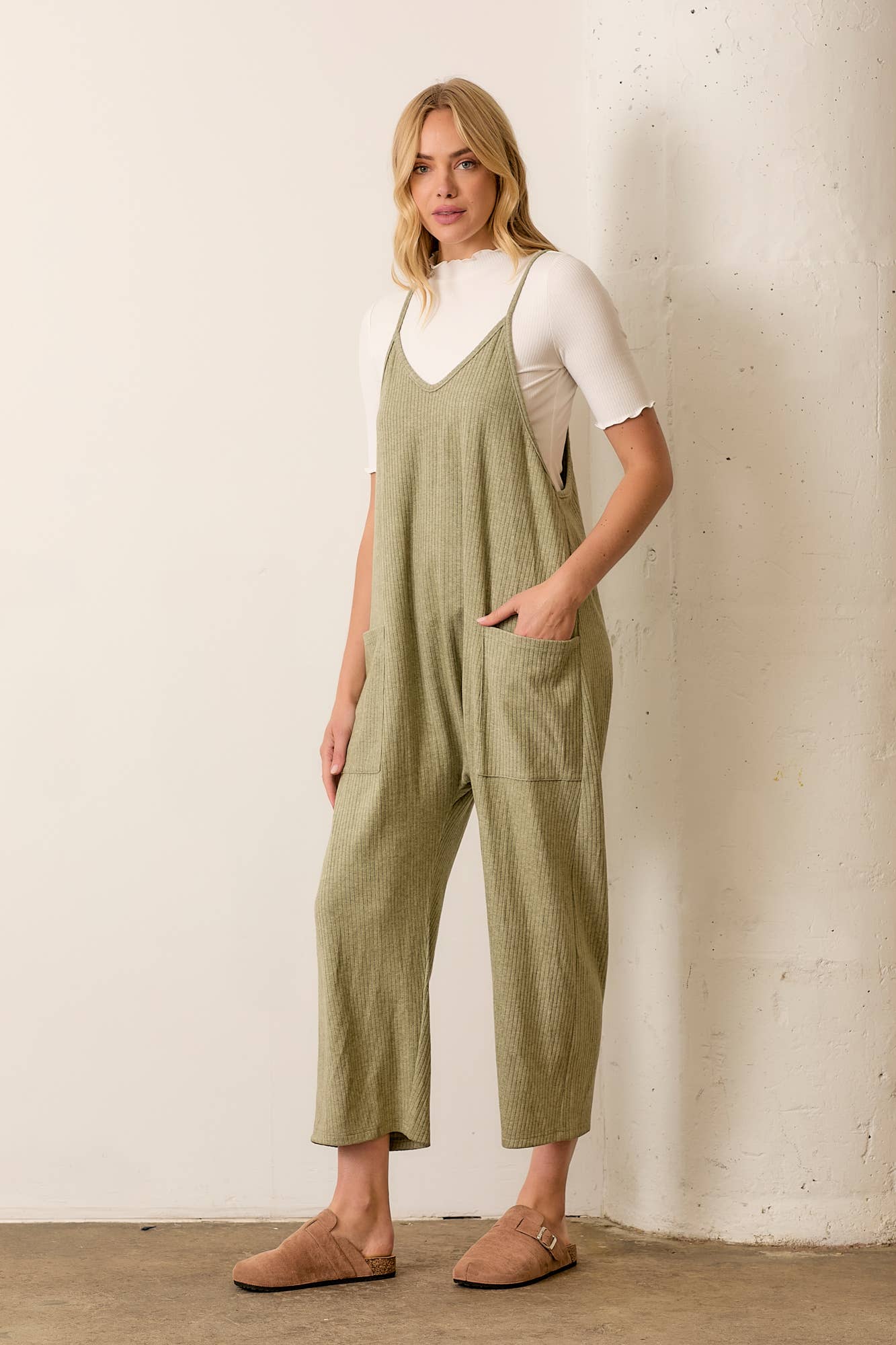 TEXTURED POCKET FRONT OVERALL