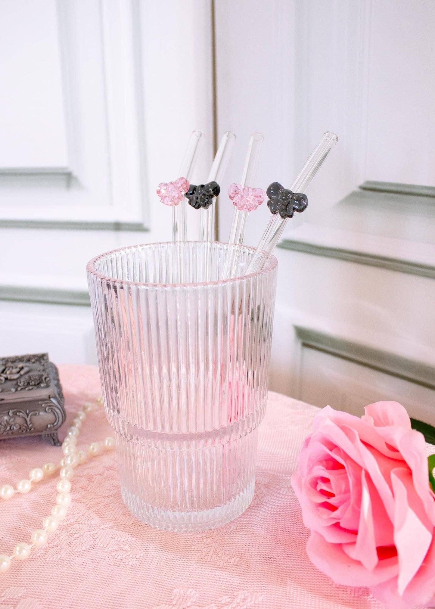 BOW STRAWS (4-pack)