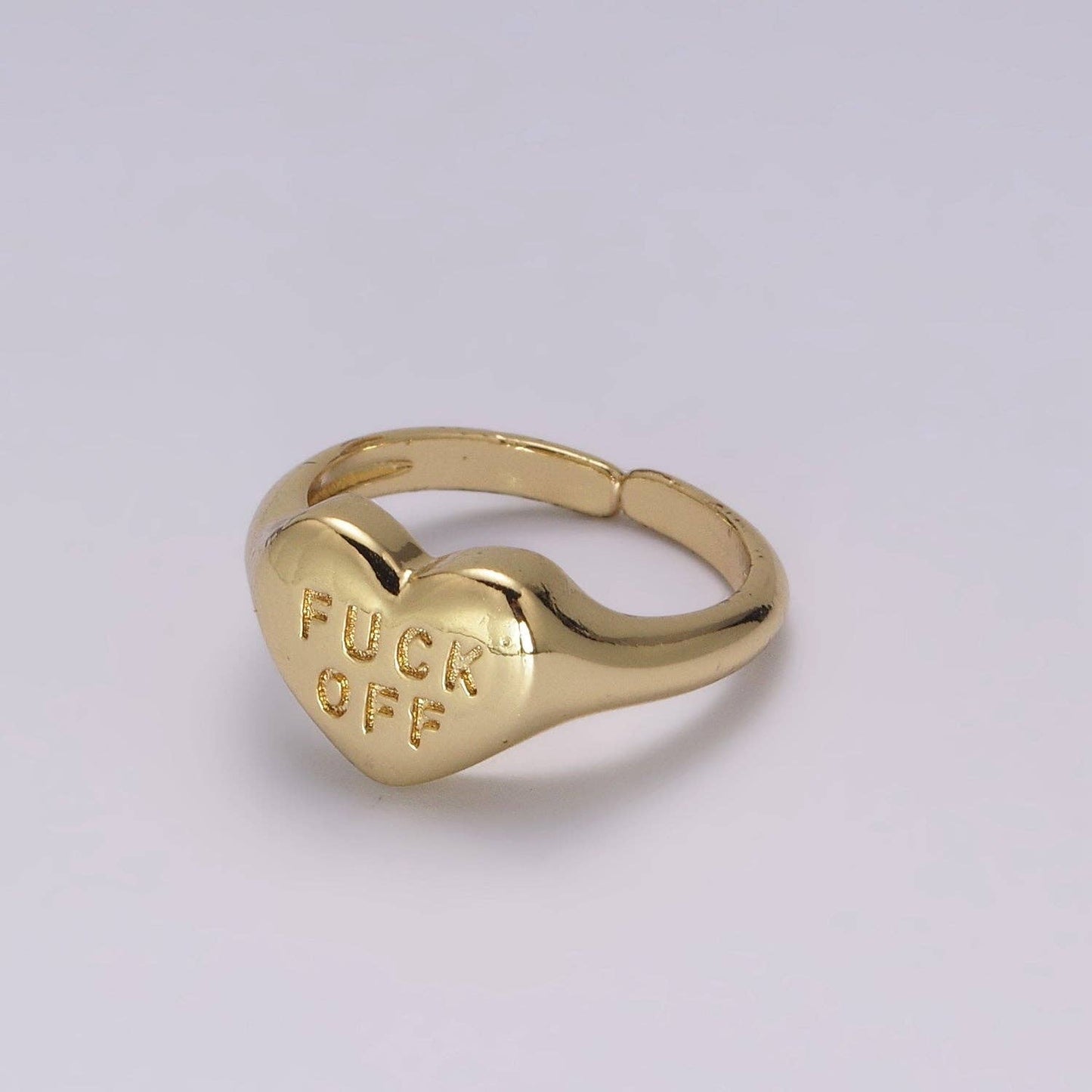 Gold Fuck Off Ring