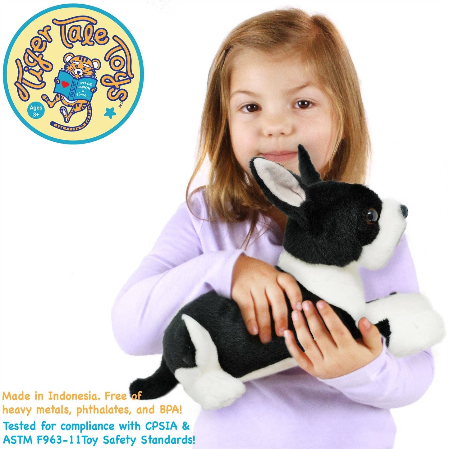Baxter The Boston Terrier | 13 Inch Stuffed Animal Plush | By TigerHart Toys