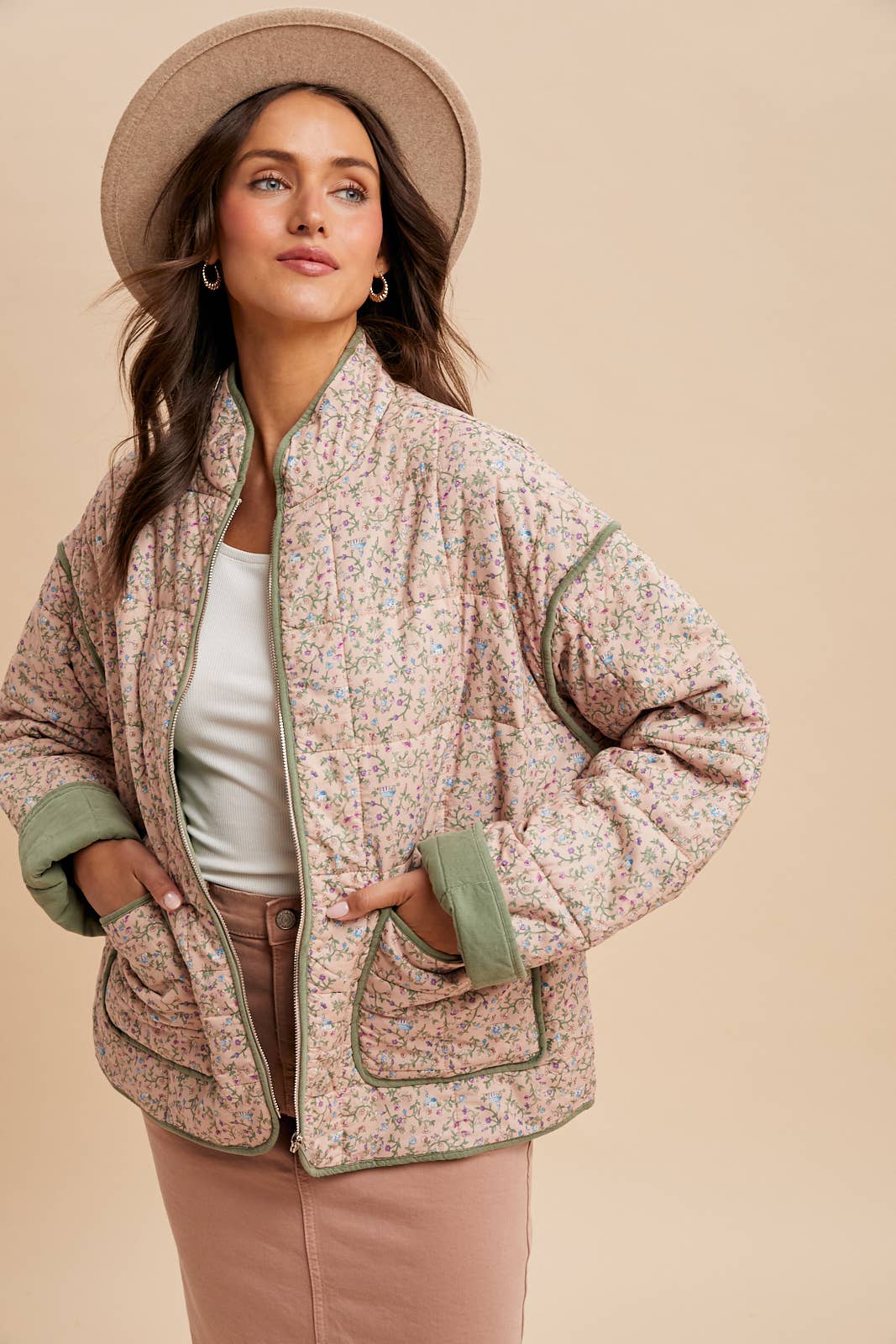 COTTON QUILTED PUFFER JACKET