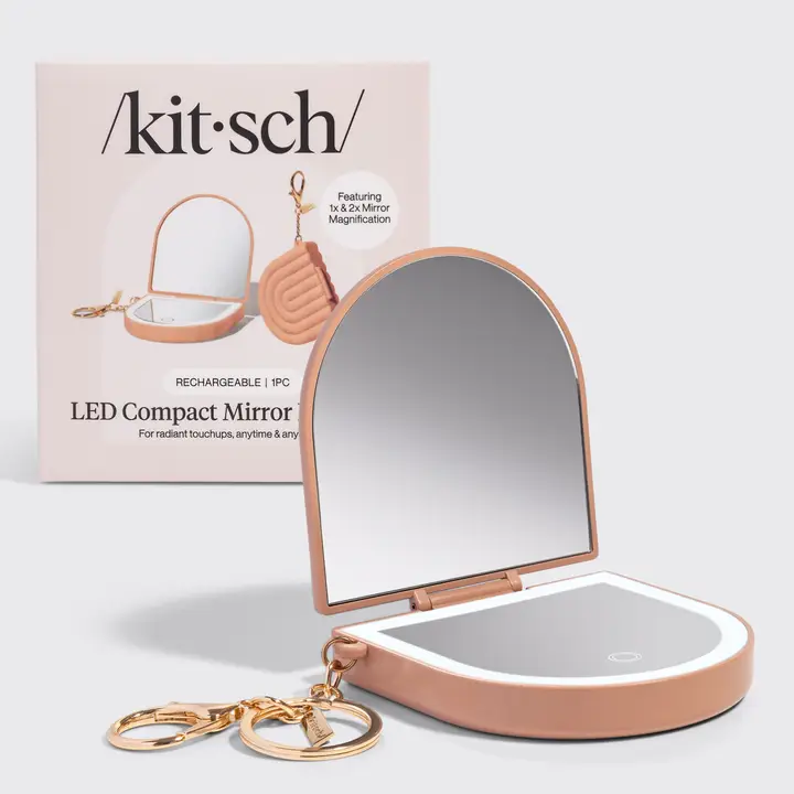 Terracotta Compact MIrror Keychain