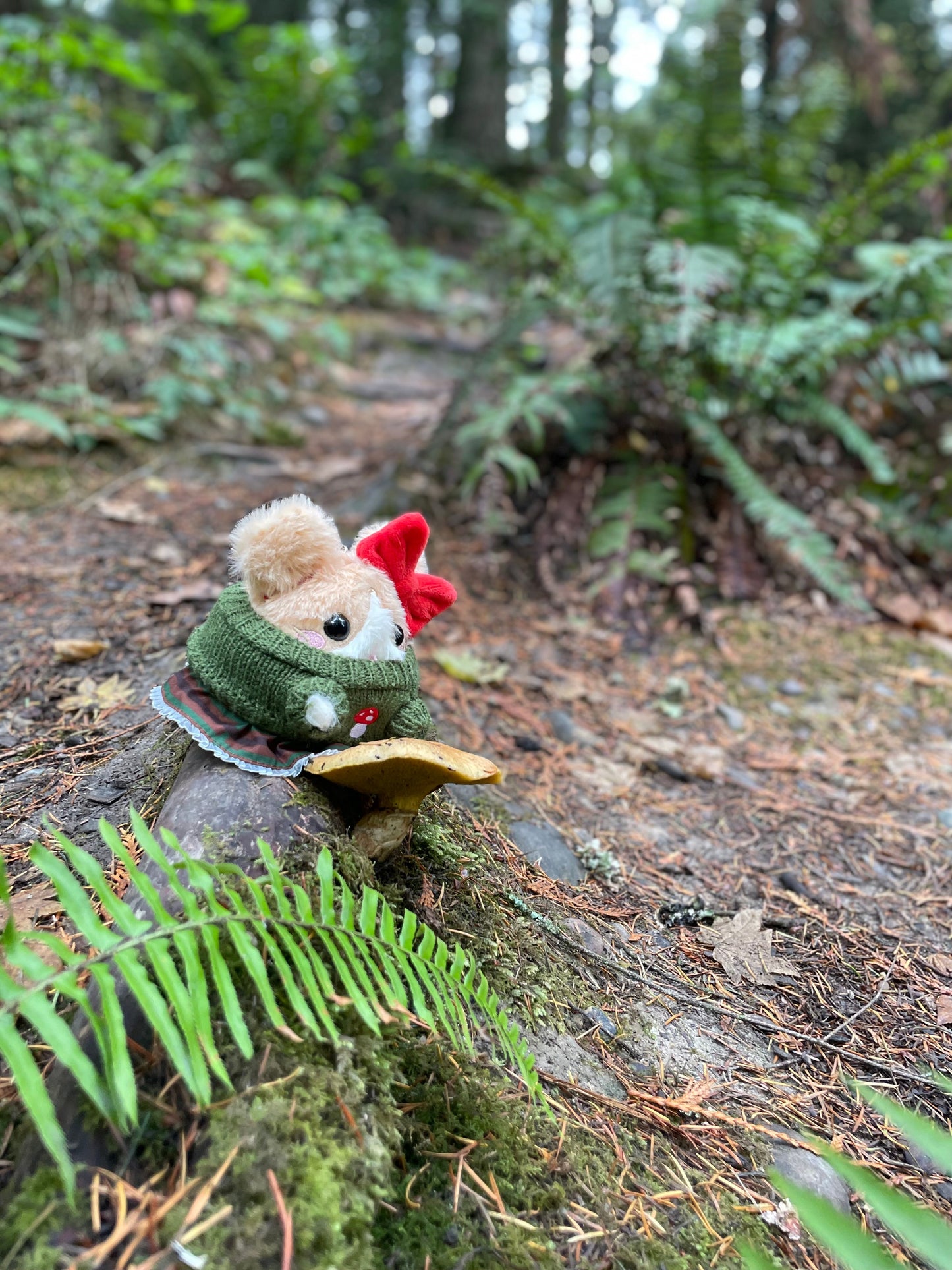 Brown Plaid Skirt - Plushie Accessories