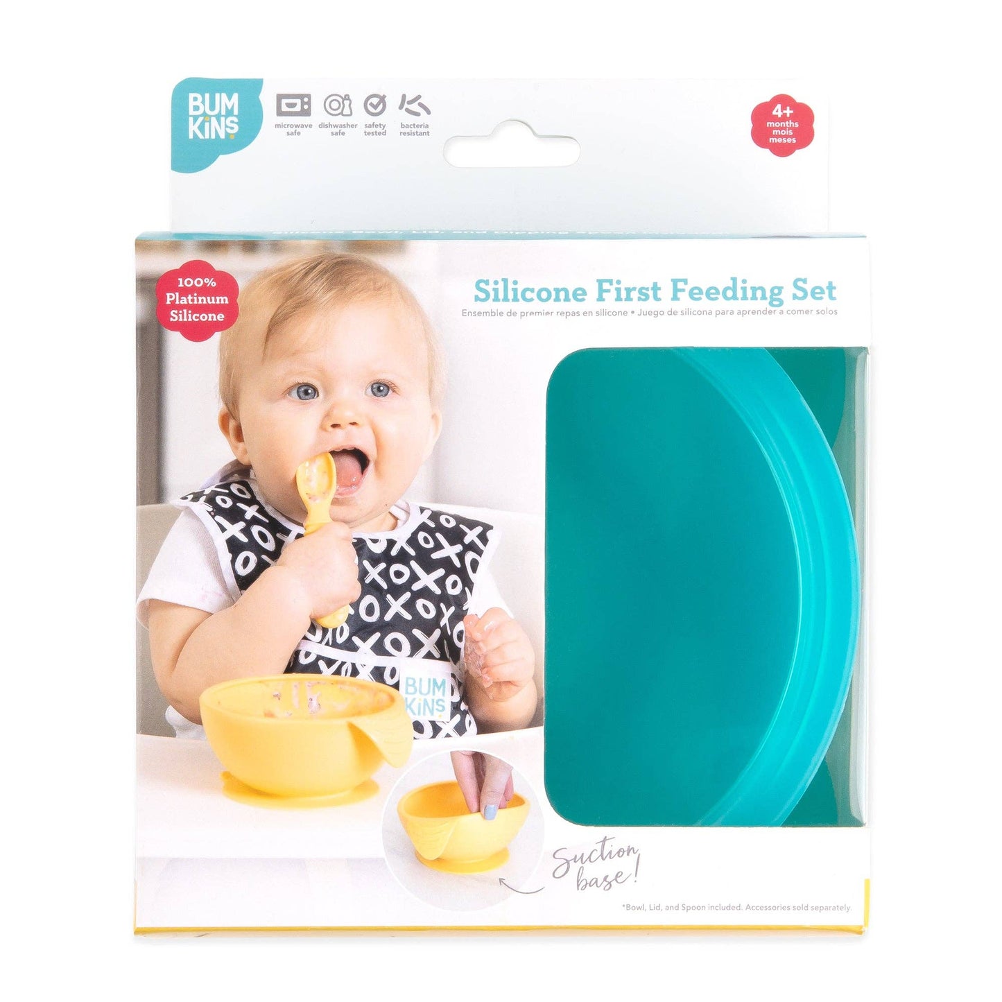 Silicone First Feeding Set: Blue Jelly