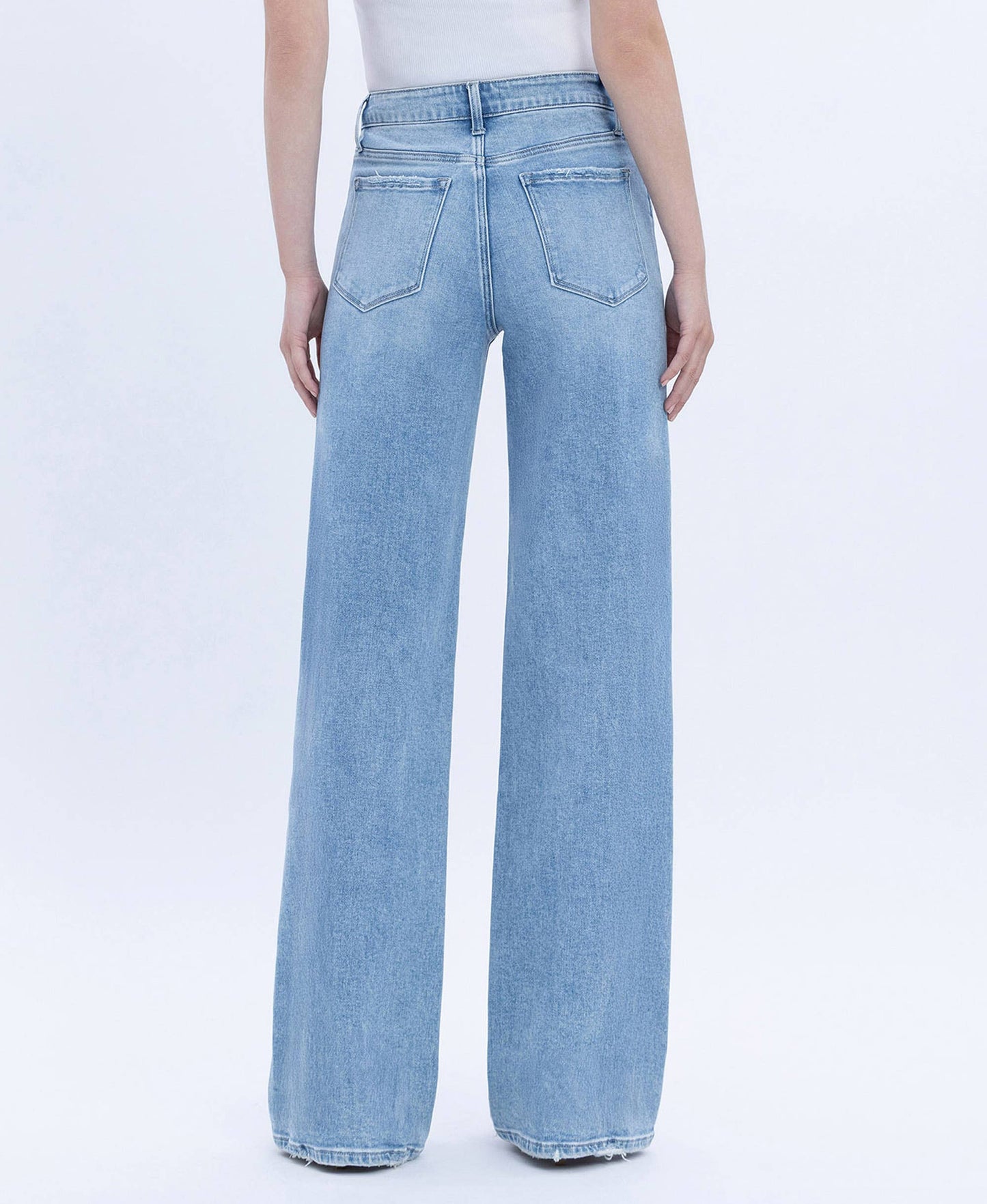 HIGH RISE FULL LENGTH WIDE JEANS F6060