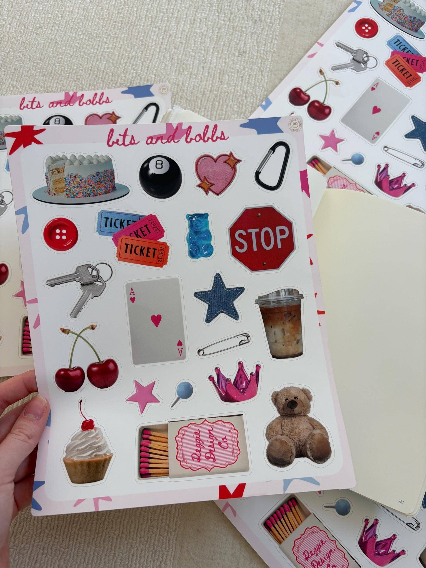 Bits and Bobbs 8x10 Sticker Sheet