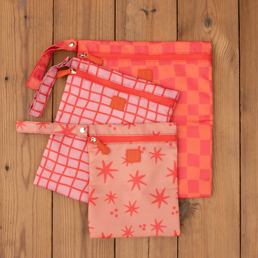 Wet Bag Set in Peachy