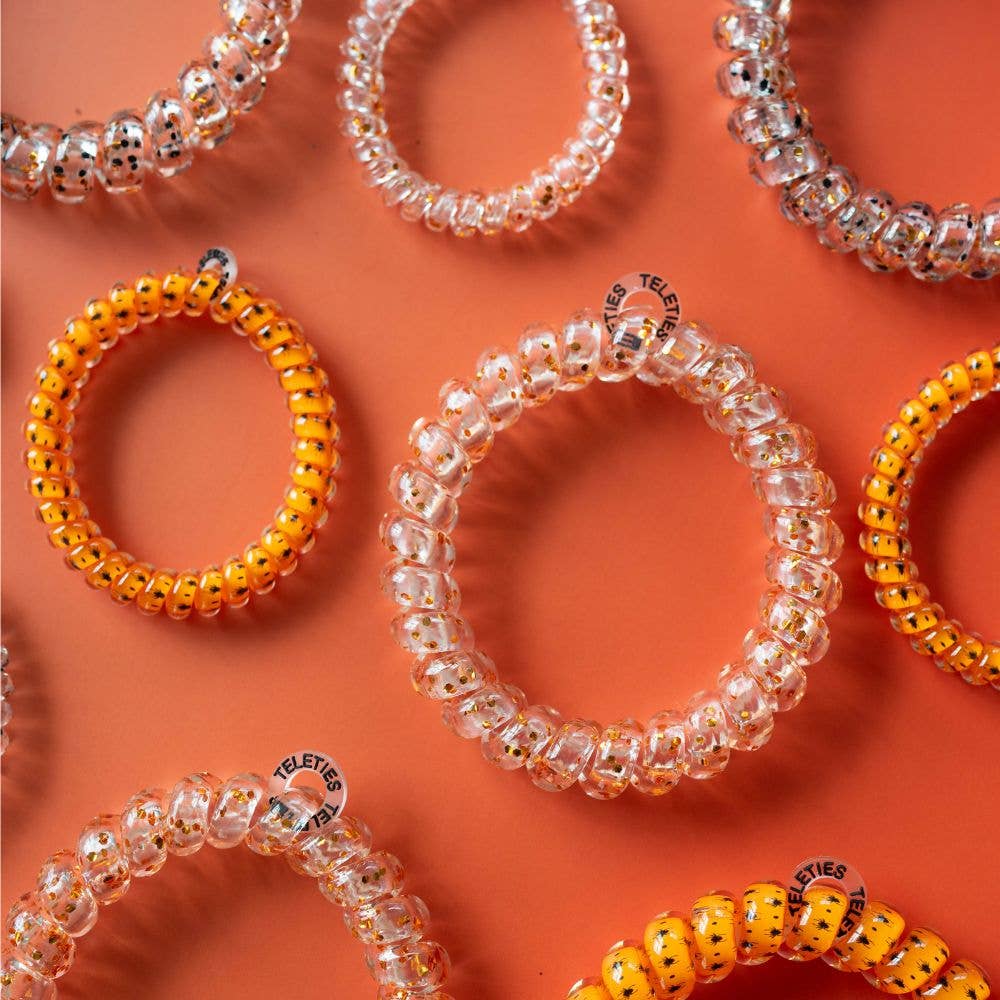 Spiral Hair Coils | Large | Spooky Sparkles Hair Ties