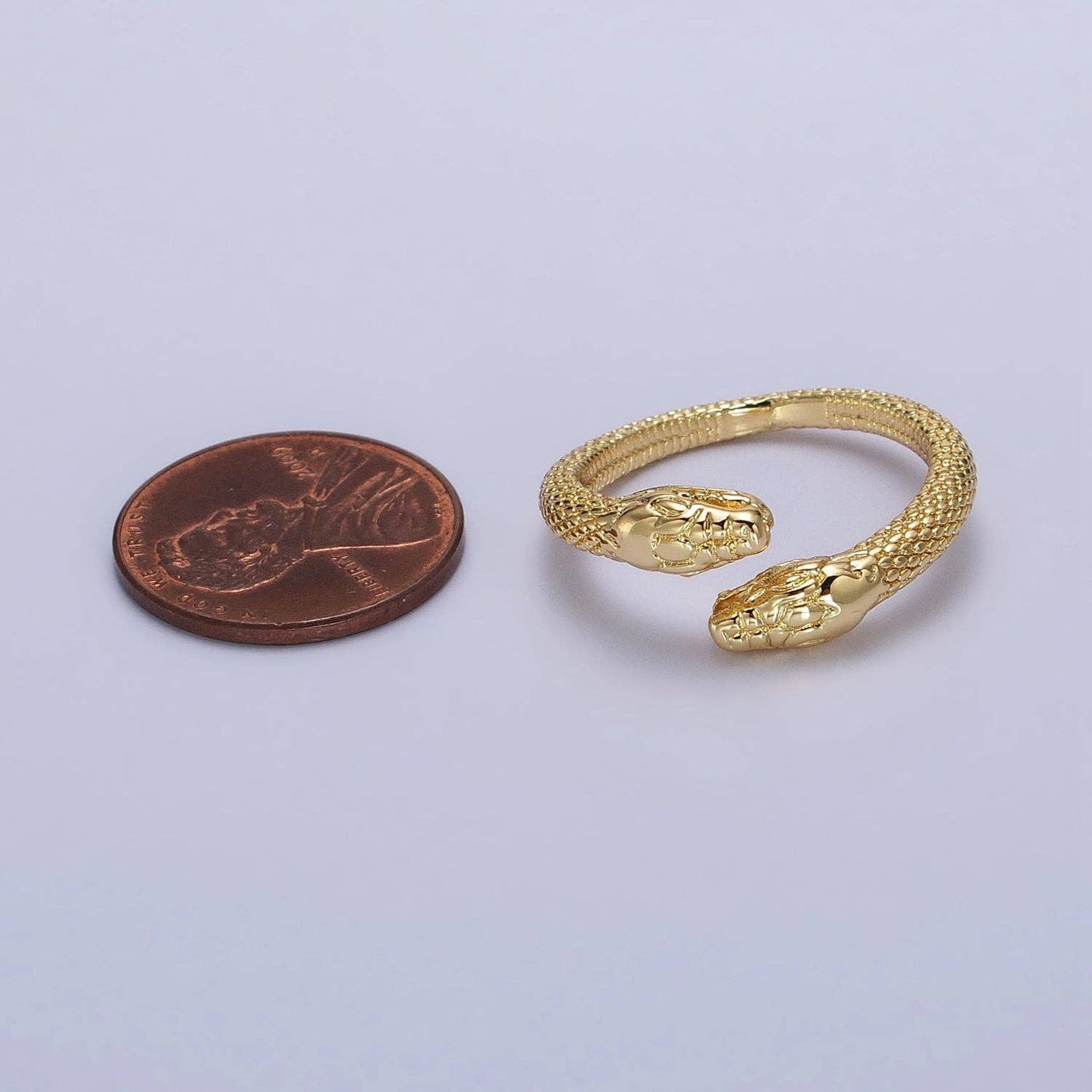 Dainty Gold Snake Ring, Adjustable Serpent Rings for Women Y-569
