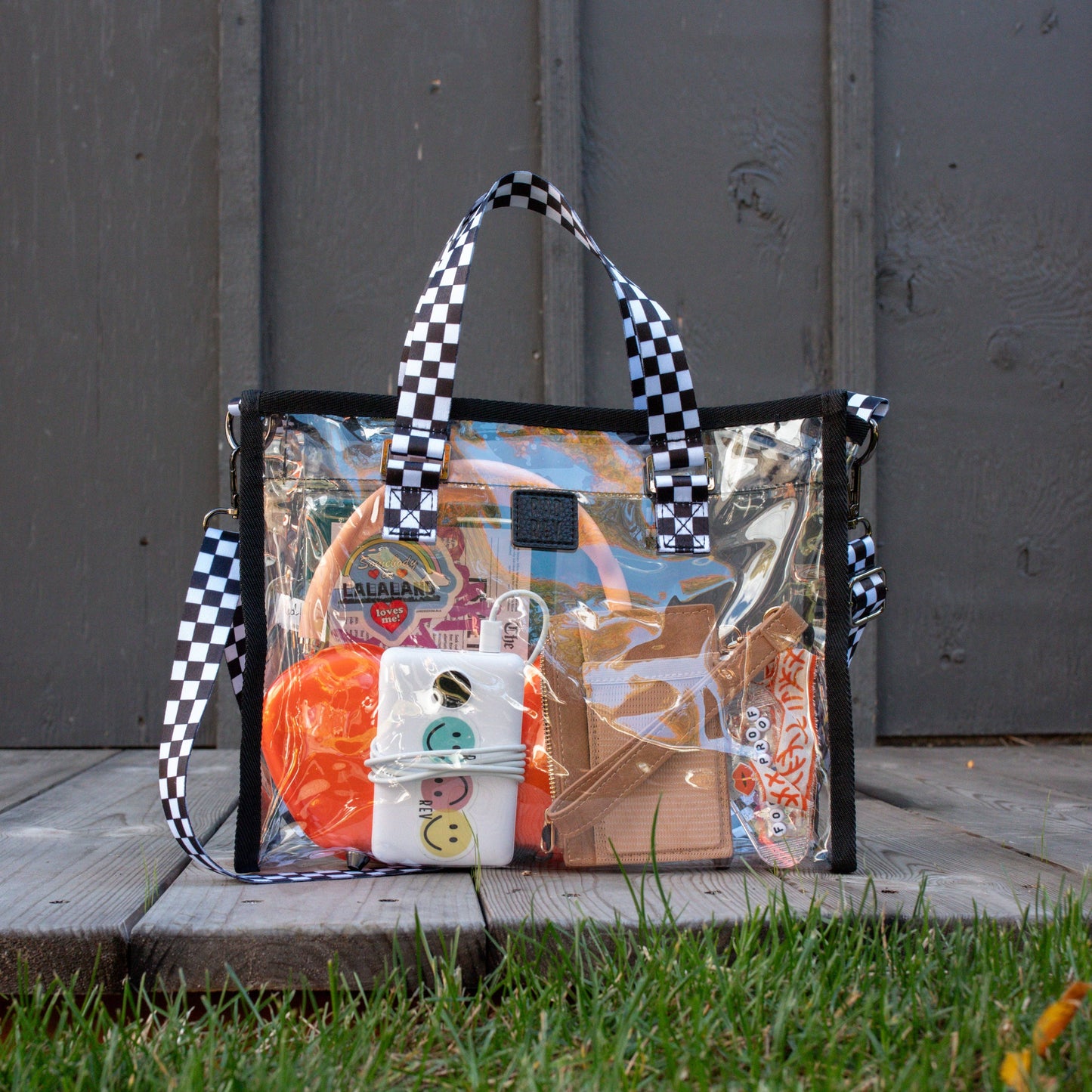 Clear Boxy Tote