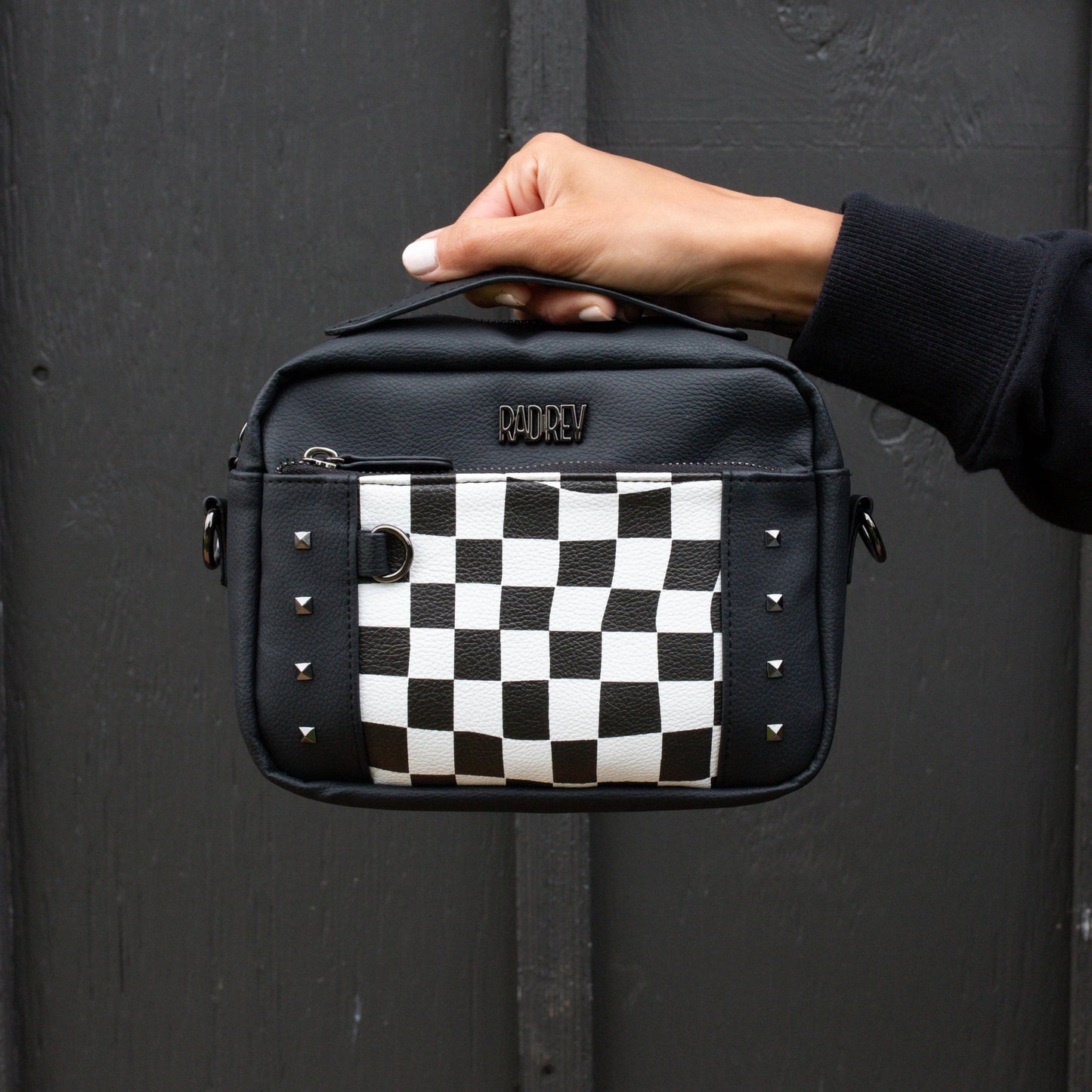 Checkered Mini Crossbody