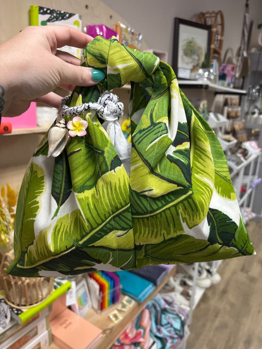 Palm Leaves Knot Handbag L.|860