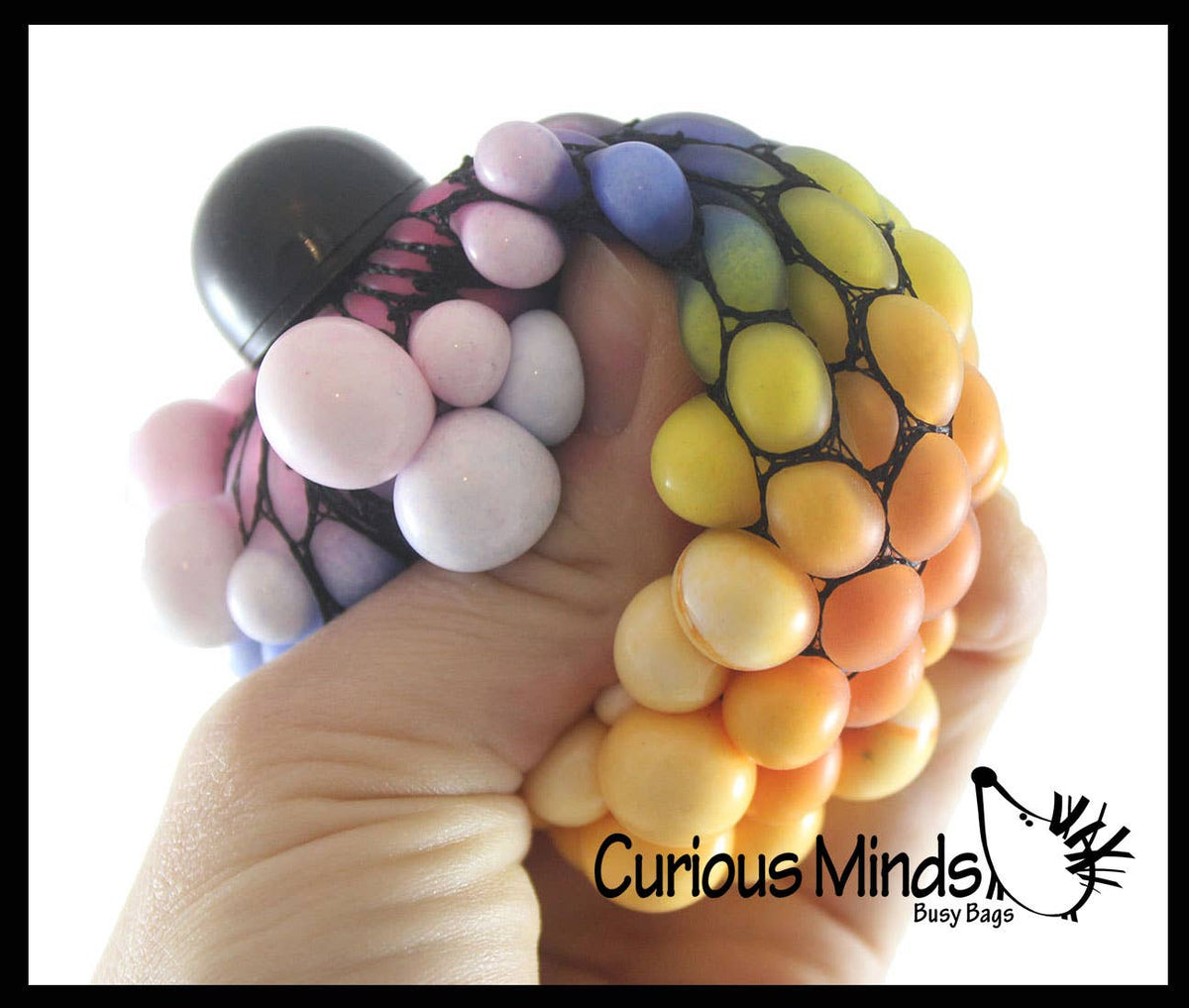 Rainbow Mesh Doh Filled Squeeze Balls