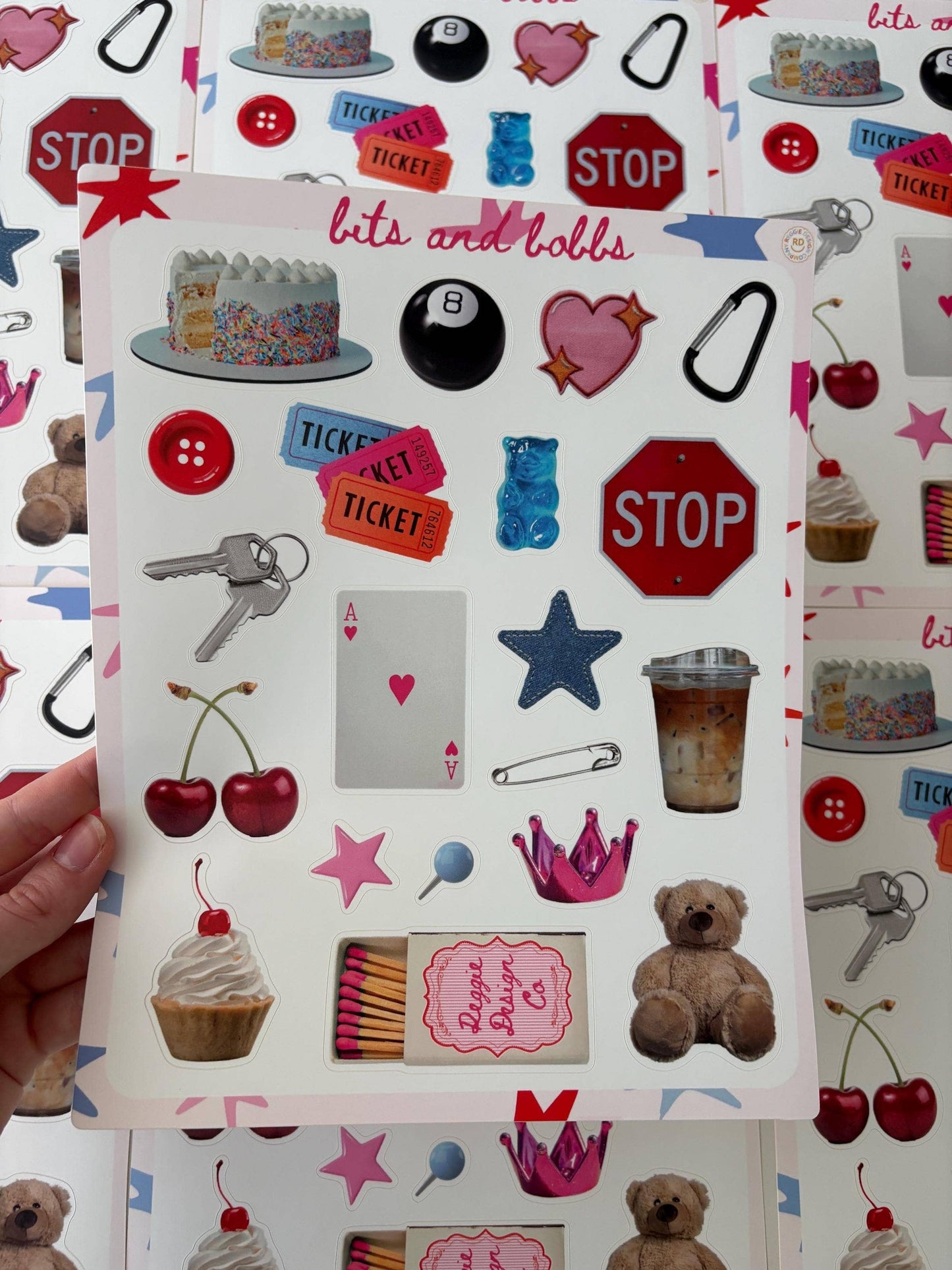 Bits and Bobbs 8x10 Sticker Sheet