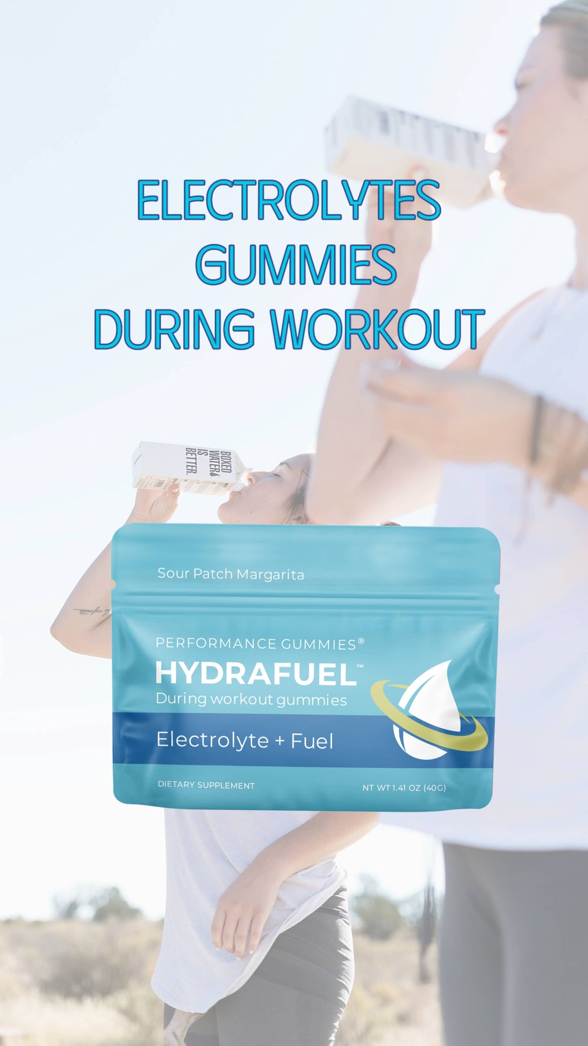 HydraFuel Electrolyte Gummies Sour Patch Margaritas