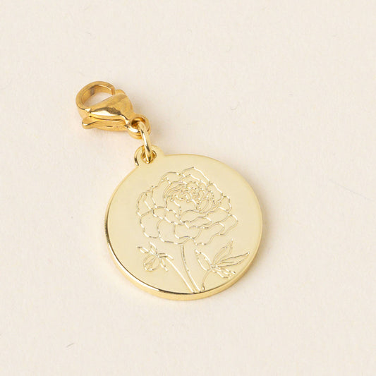 Jewelry Birth Flower Charm Gold-September