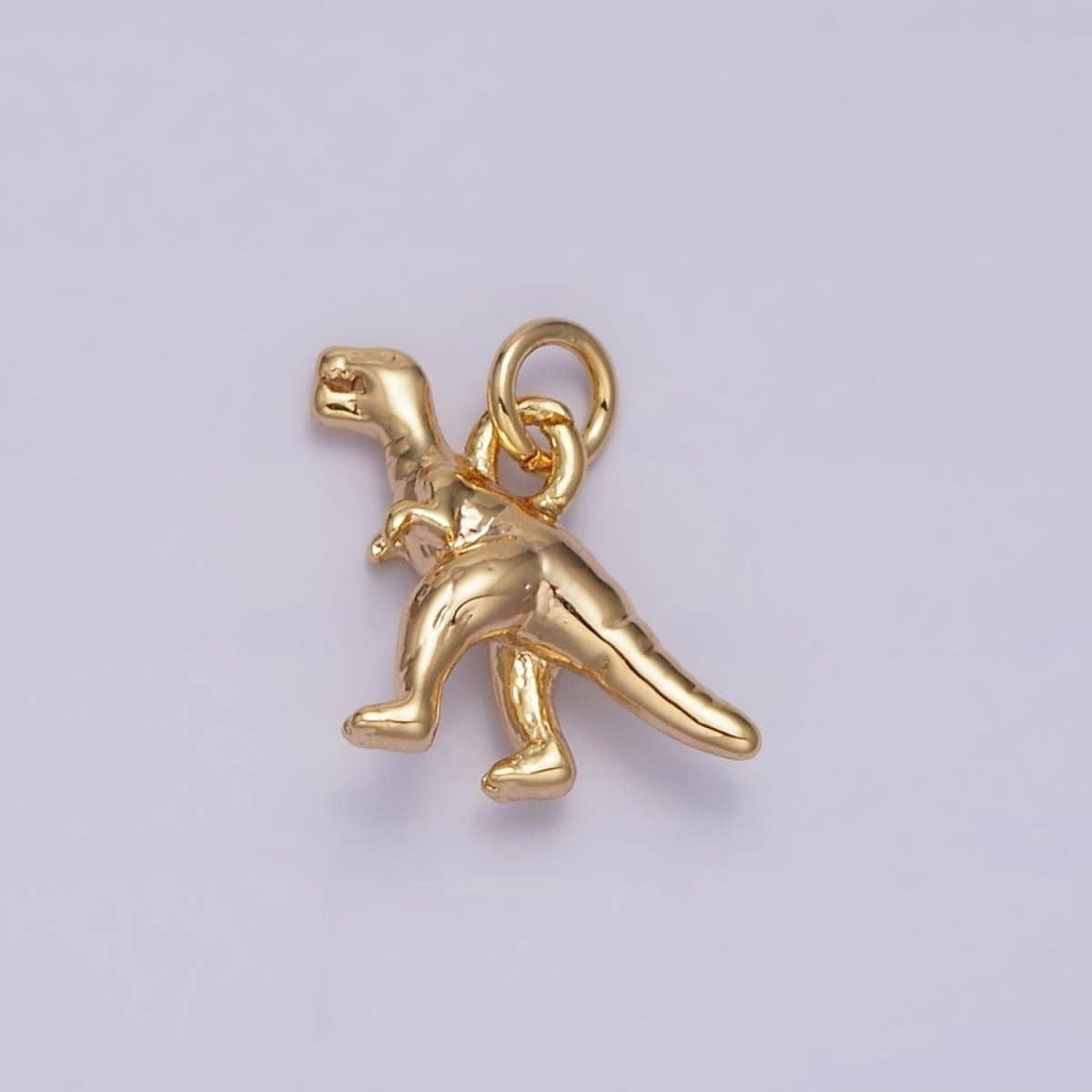 16K Gold Filled Mini T-Rex Dinosaurs Add-On Charm in Gold & Silver | AC-1125 AC-1126