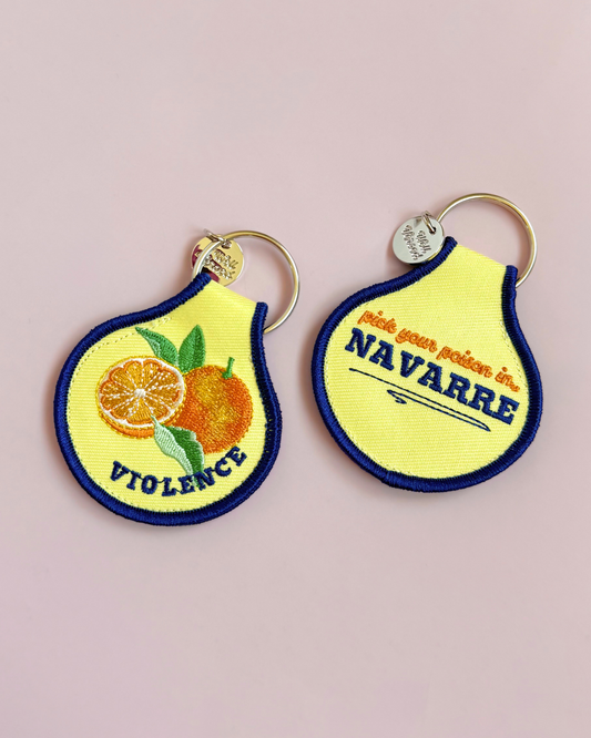 Pick your Poison | Bookish Embroidered Keychain