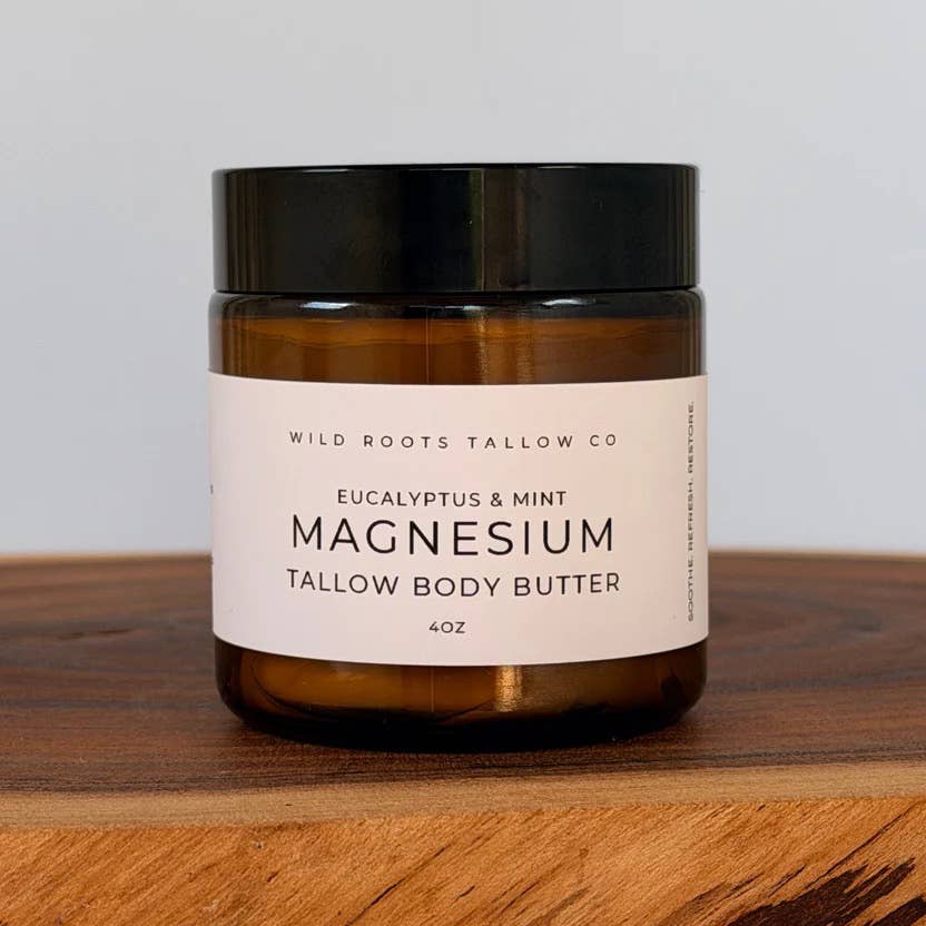 Tallow Magnesium Cream | Sore Muscle + Sleep Aid