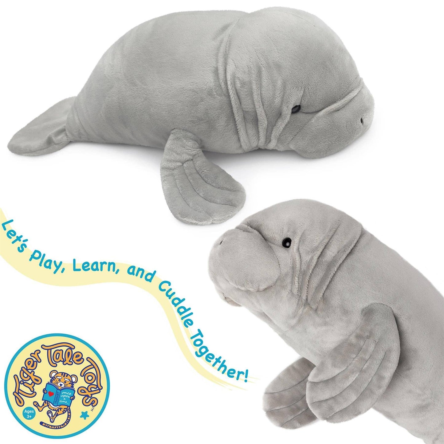 Morgan The Manatee | 21 Inch Stuffed Animal Plush | By TigerHart Toys