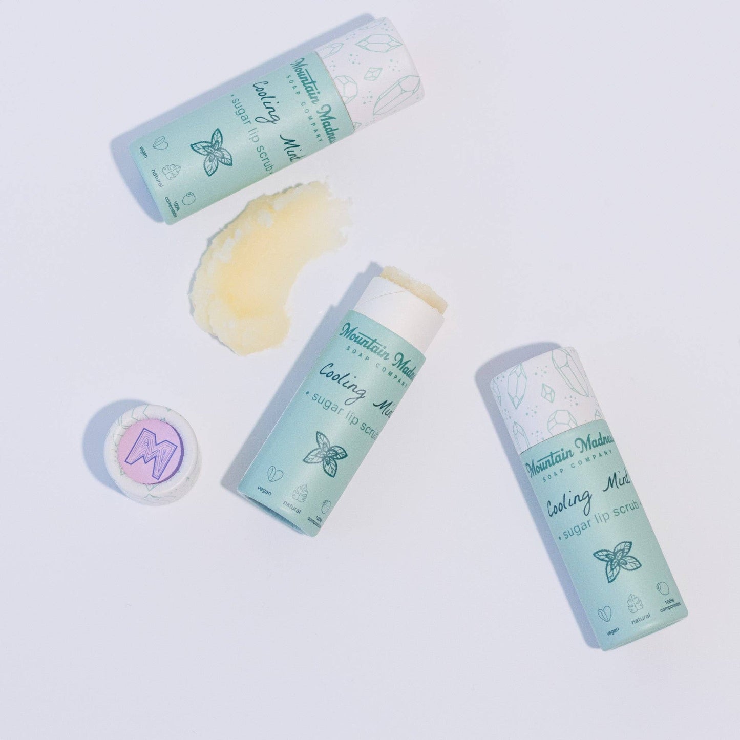 Cooling Mint Sugar Lip Scrub | Fresh Peppermint